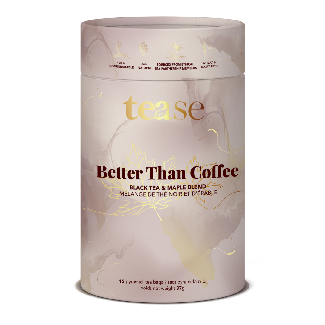 Tease | Wellness Tea Blends + Accessories - Better Than Coffee | Energy Maple Vanilla Black Tea