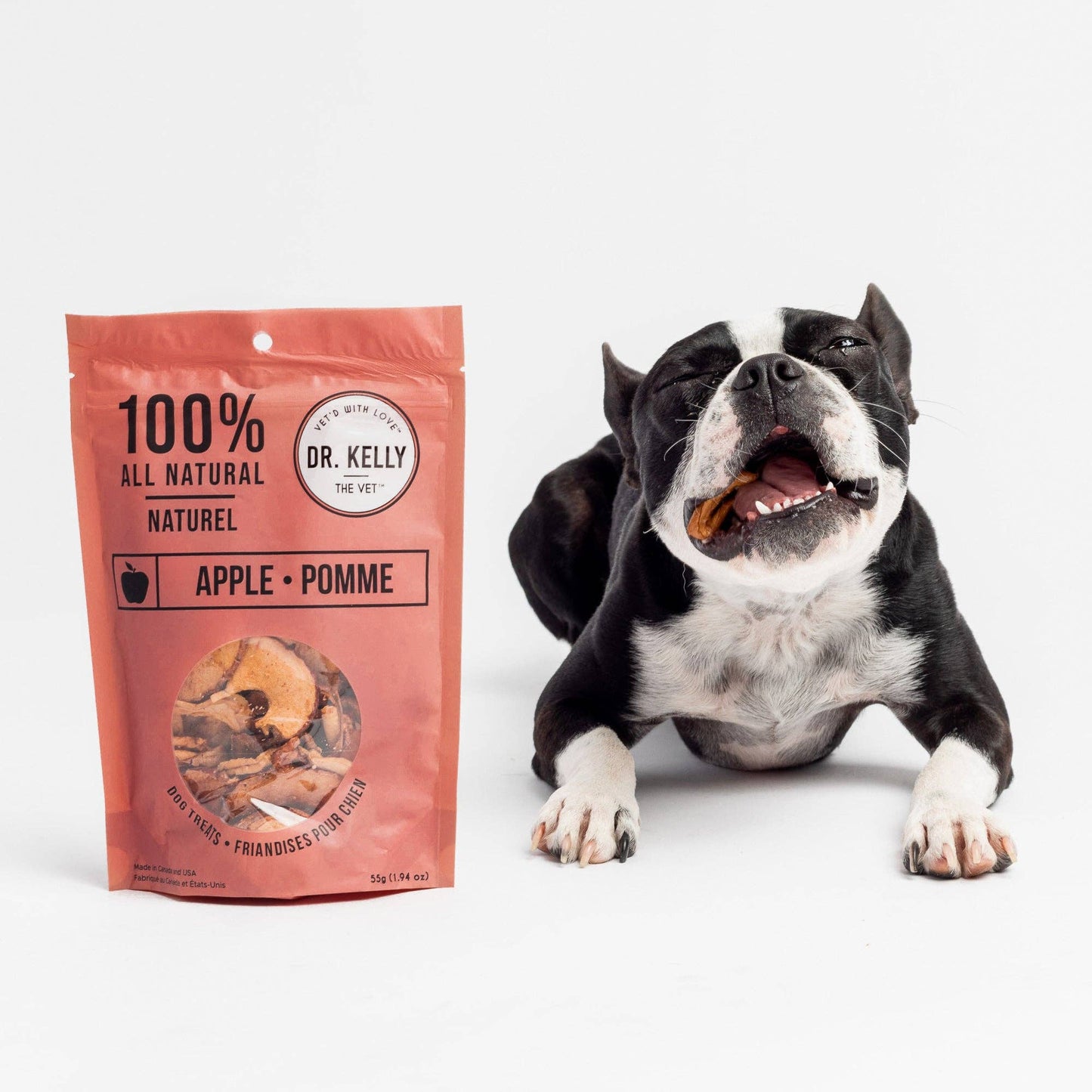 Silver Paw - Dr. Kelly The Vet 100% Natural Dog Treats - Apple: 55g / 1.94 oz
