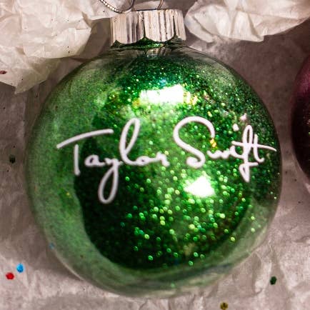 brattyropes - Taylor Swift Christmas Ornament | Glitter Ornaments | Eras: Speak Now