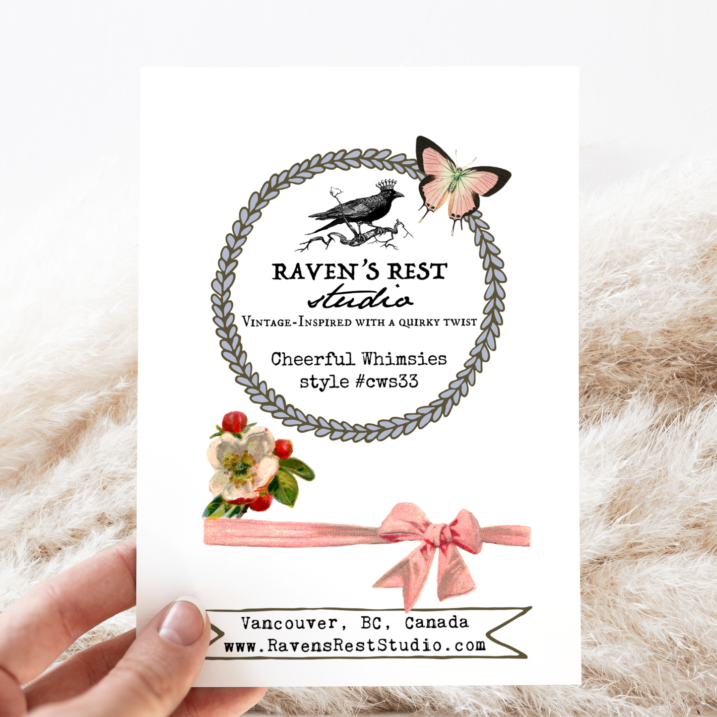 Raven's Rest Studio - Greeting Card. You're Brave, Brilliant and Oh So Resiliant.