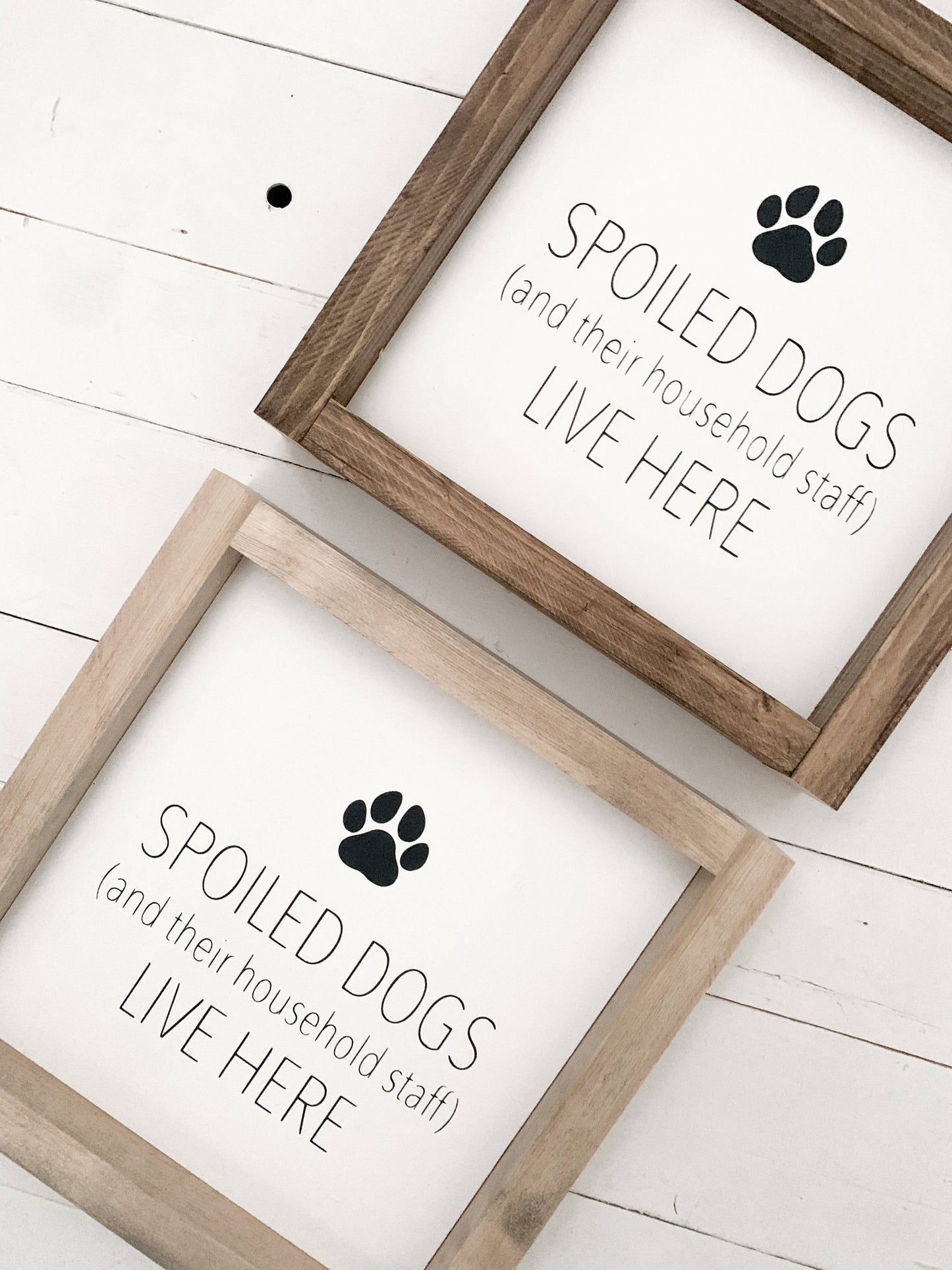 Ashwood Designs - Spoiled dogs: Dark Walnut