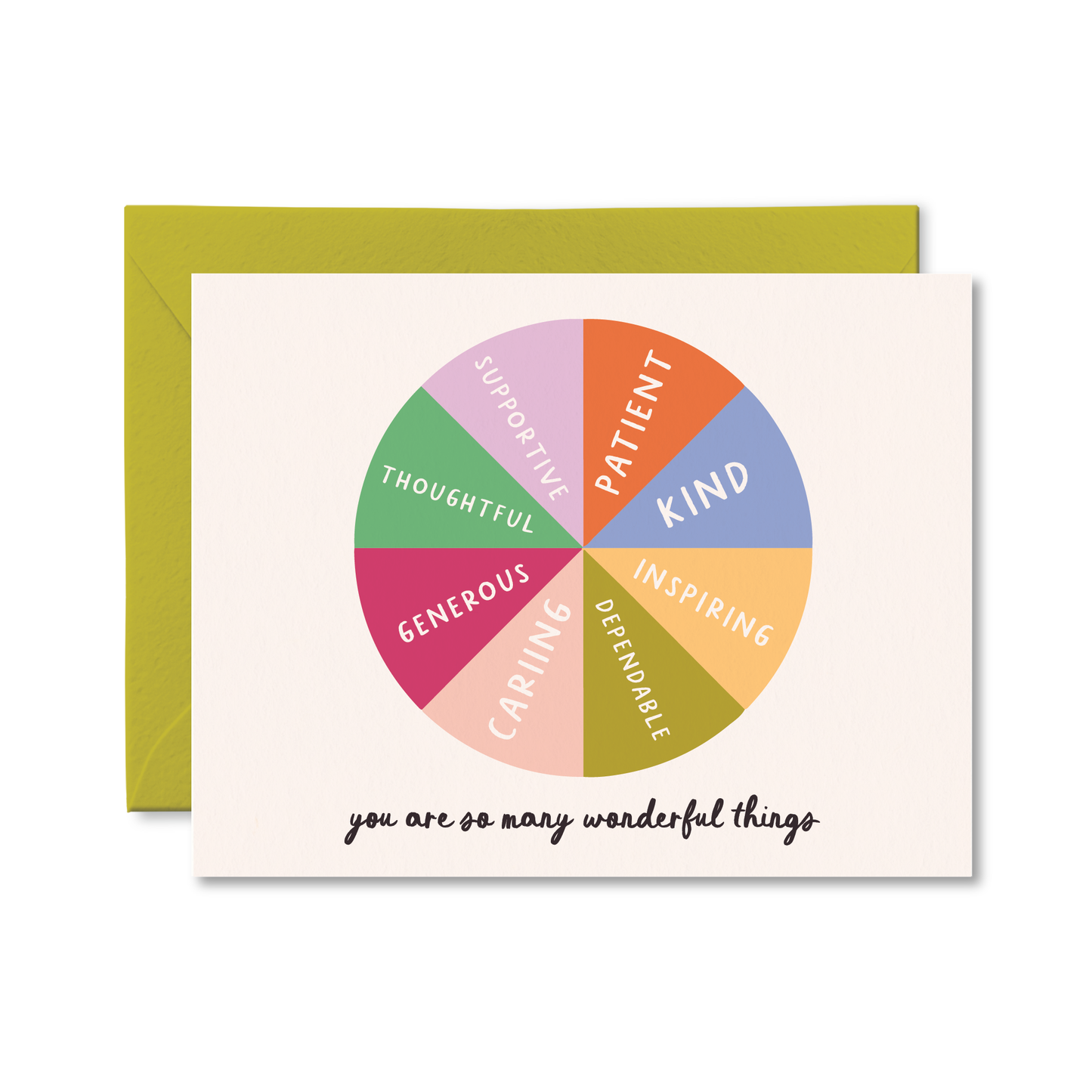 Pretty by Her - So Many Wonderful Things Card - Cute Thank You Card