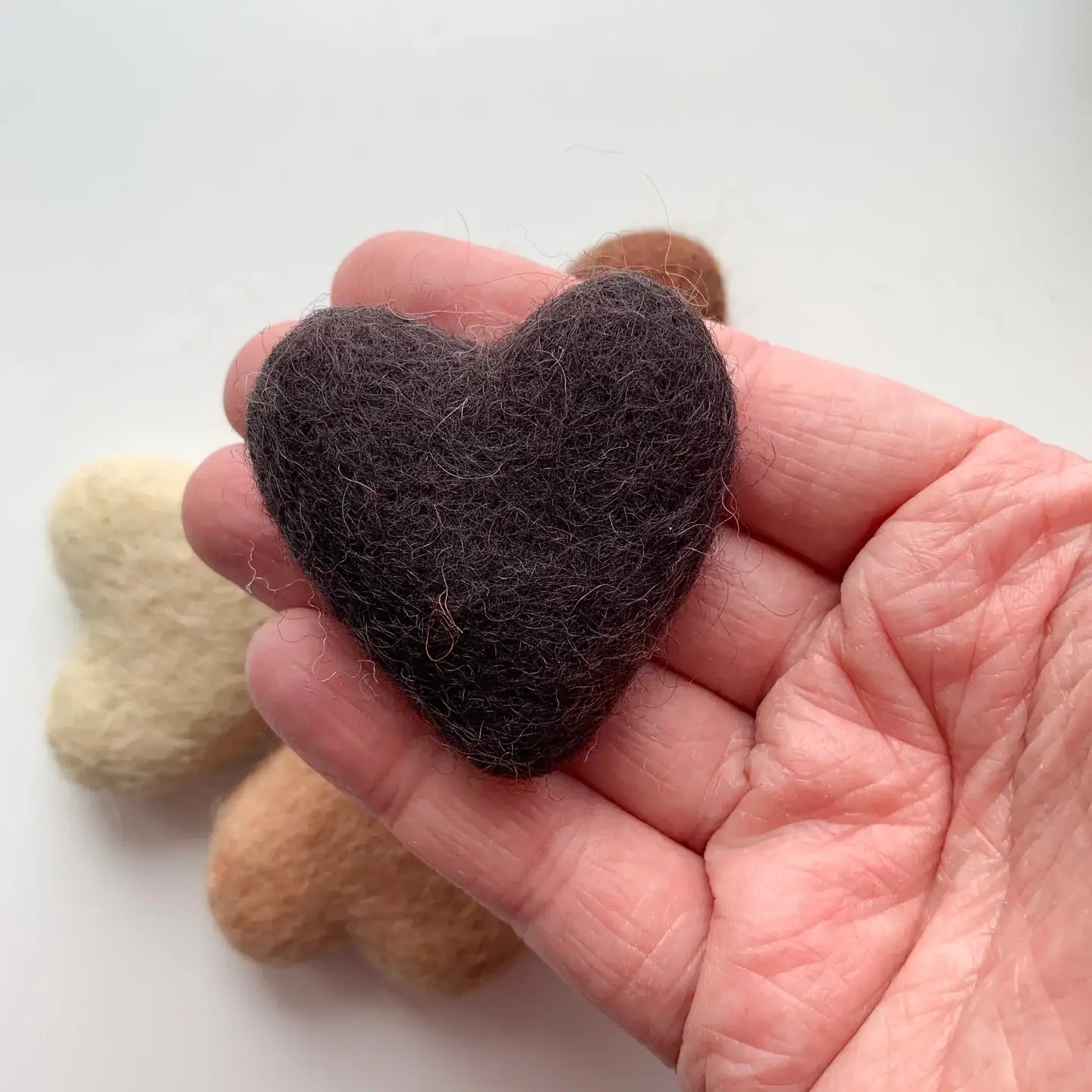 Sewing Seeds Play - Diversity Skin Tone Felt Heart Set Of 5