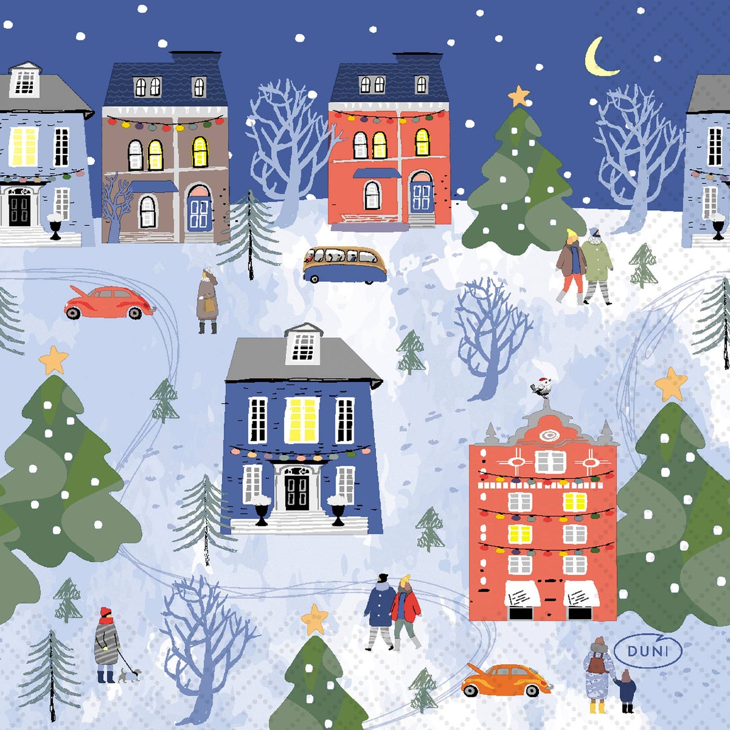 Twilight Collection - Winter Wonders - Duni Cocktail Napkin