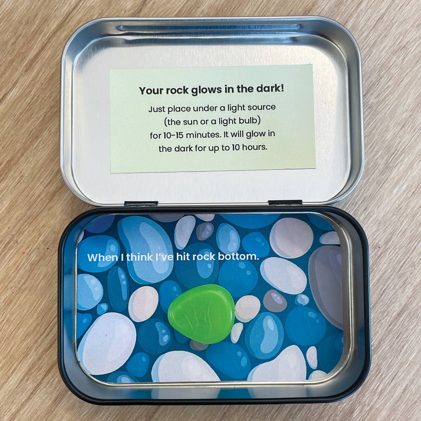 Design Corner - Matchbox Surprise Card Tin - You are my rock