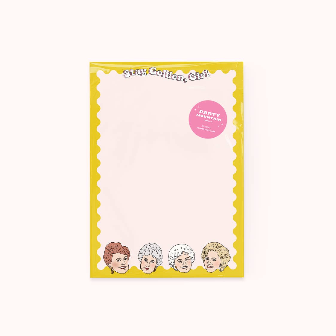 Party Mountain Paper co. - Stay Golden Girl Notepad