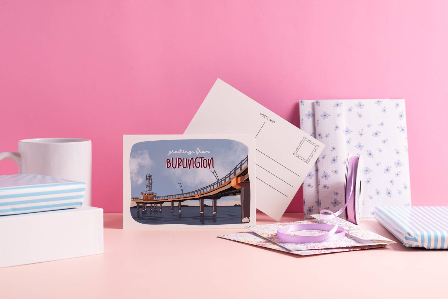 Jaybee Design - Greetings From Burlington Postcard