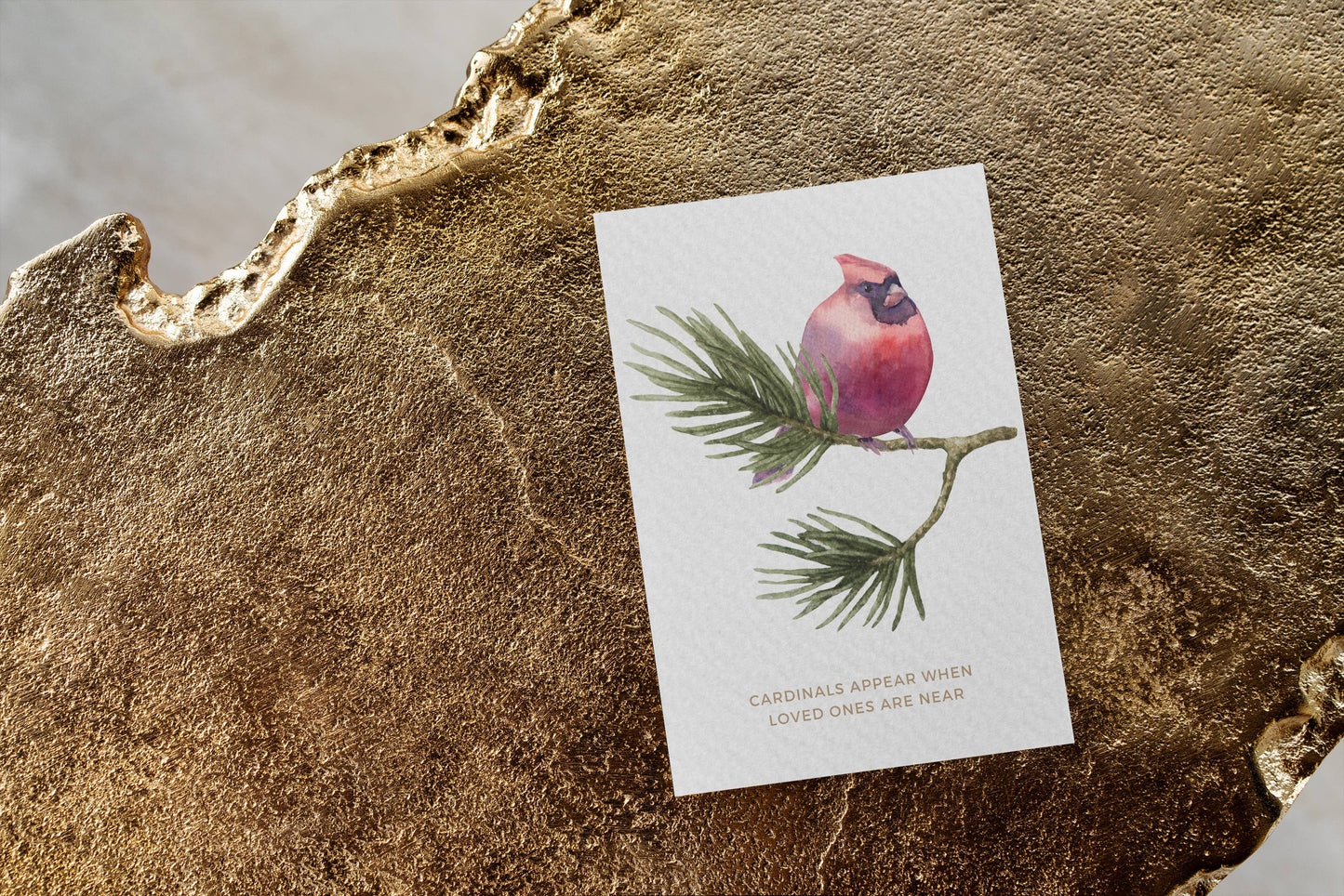 Paper Kuts - "Cardinals Appear" Sympathy Card,