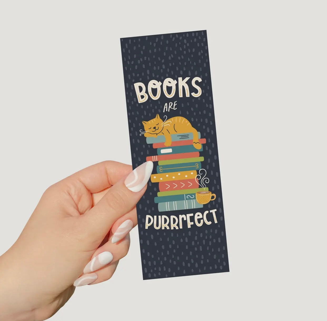 The Playful Pineapple - Books Are Purrrfect Bookmark
