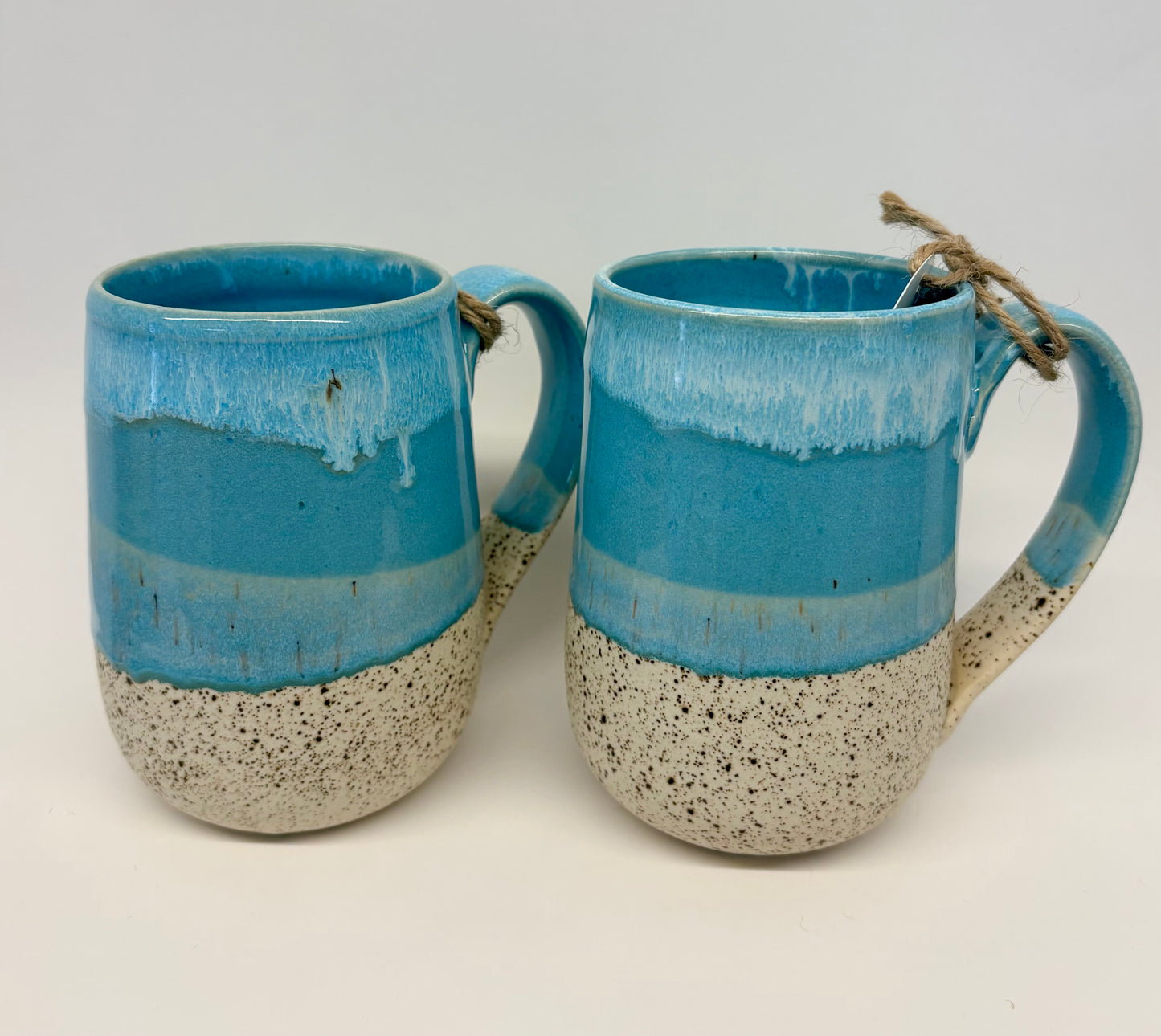 Stoney Ridge - Robin egg blue handle mug