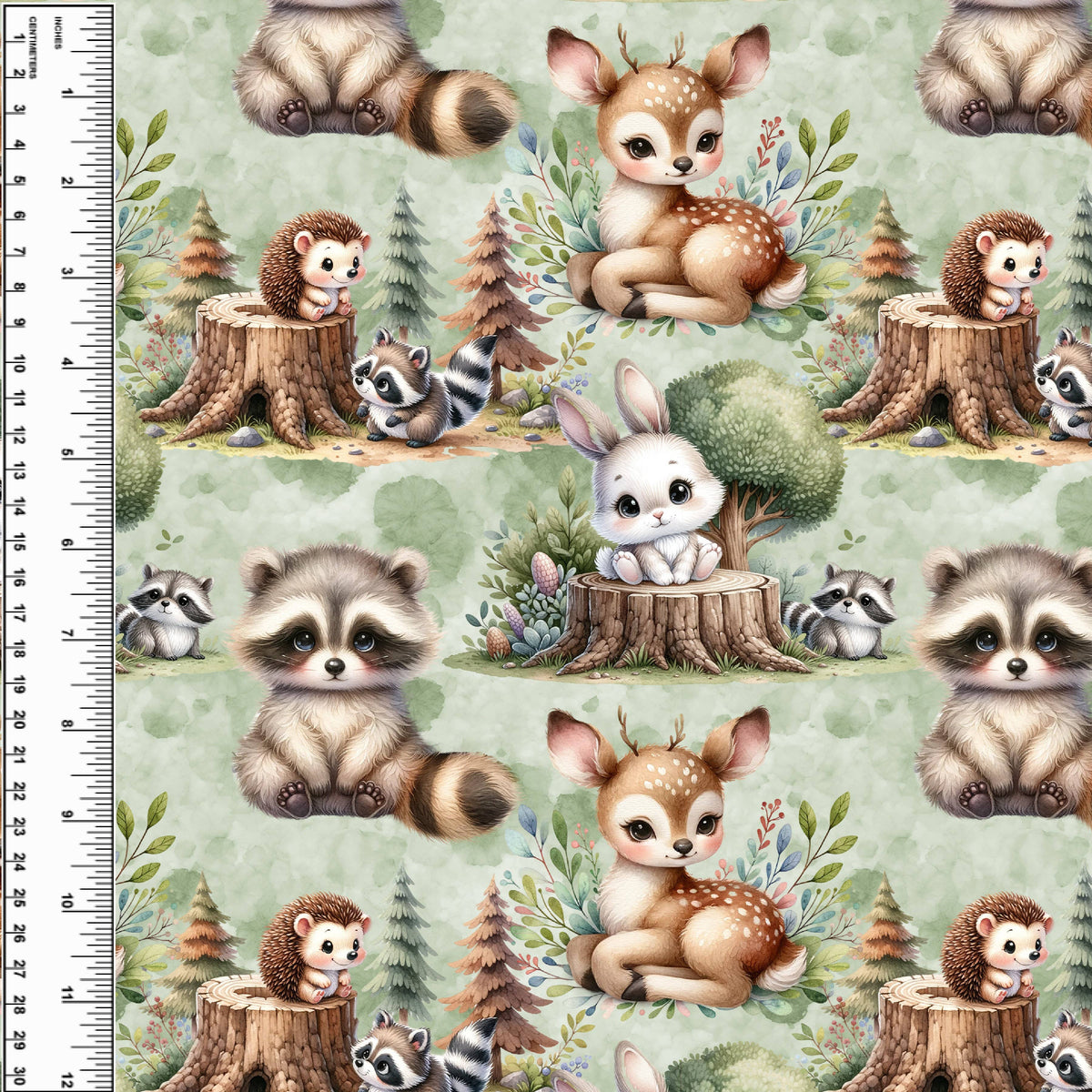 Busy Little Stitches - Woodland Big Eyes Toddler Blanket