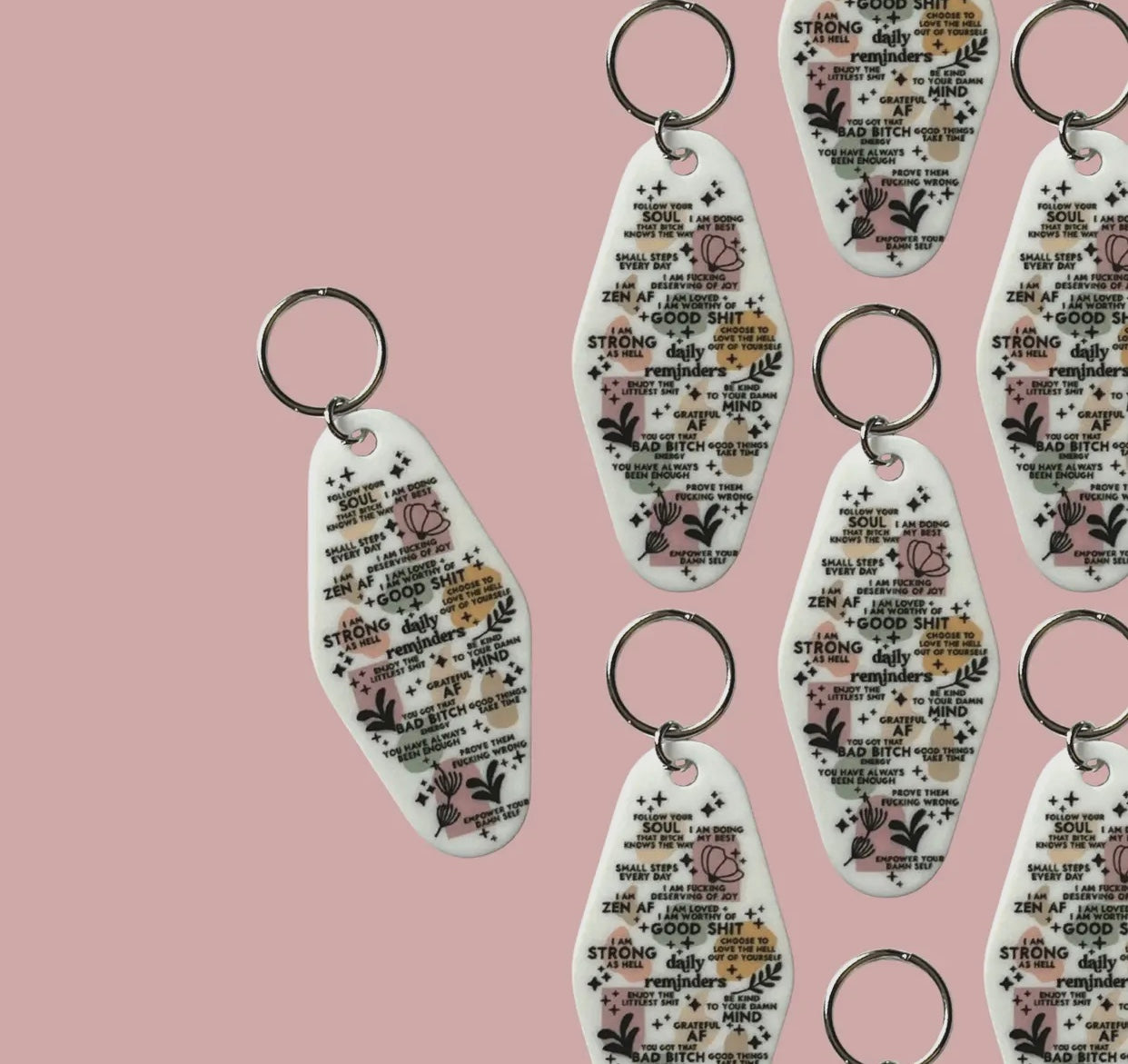 The Playful Pineapple - Daily reminders keychain