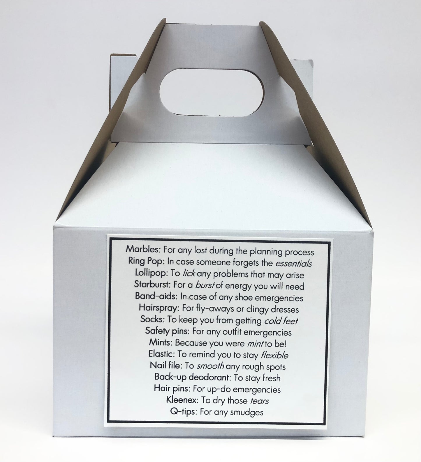 Simply Gifted - Wedding Day Survival Kit