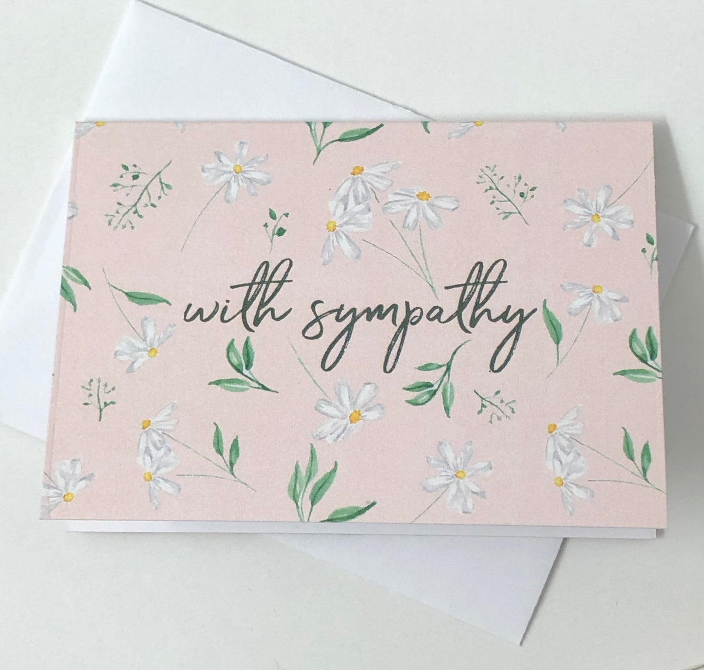 Almeida Illustrations - Mini Card - With sympathy