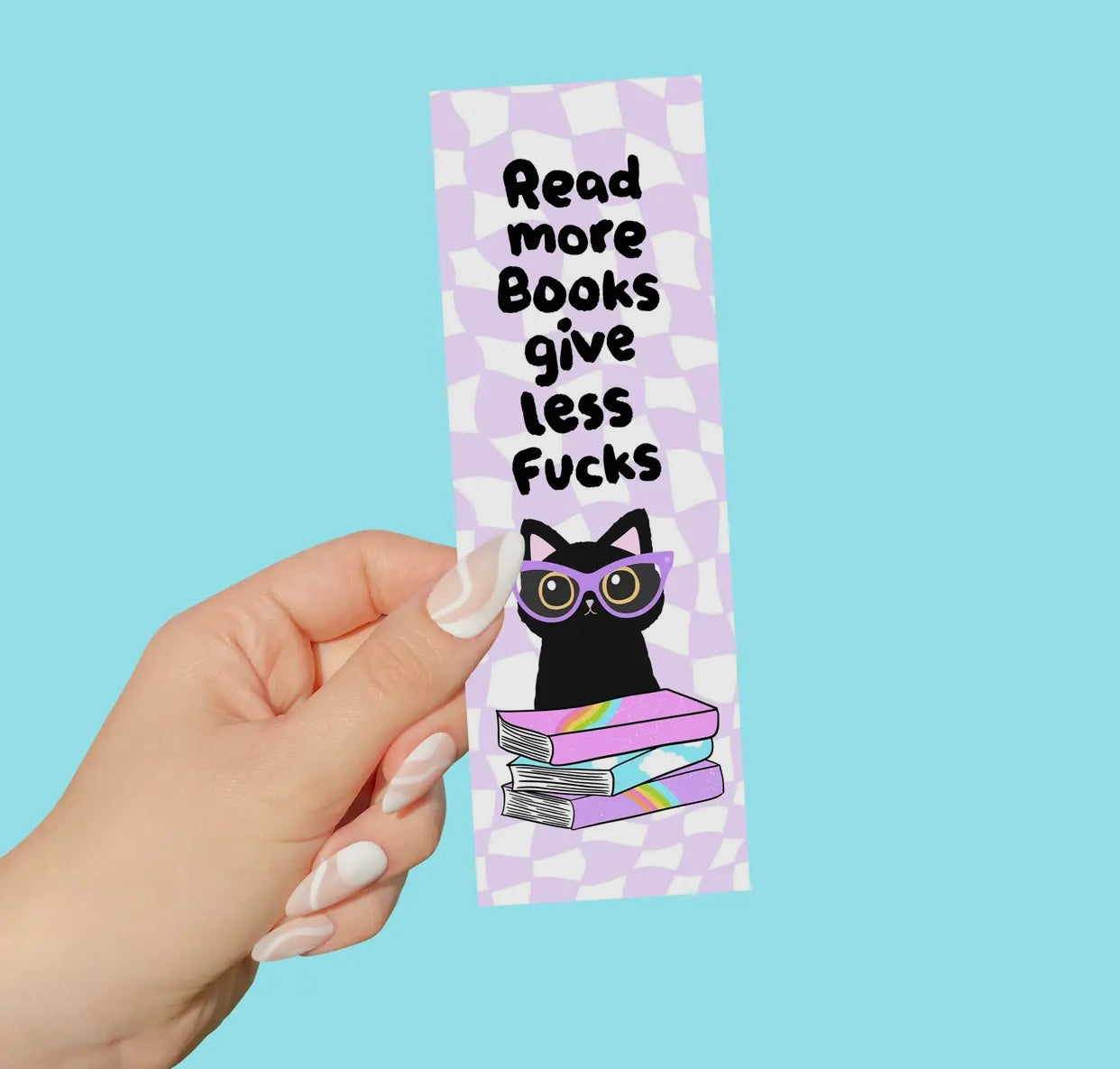 The Playful Pineapple - Read More Books Give Less Fucks Bookmark
