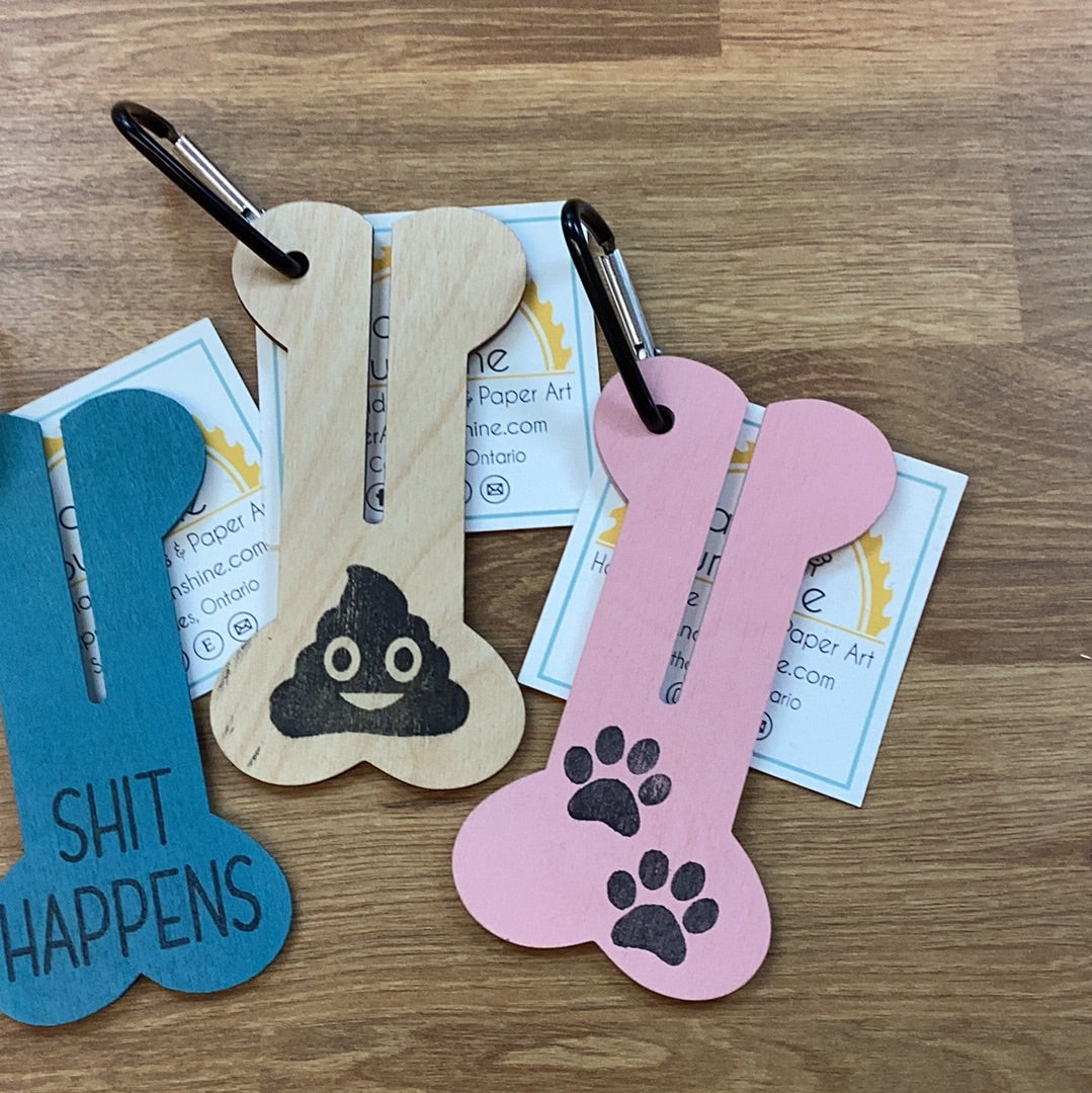Paper & Sunshine - Wooden Dog poop bag holder
