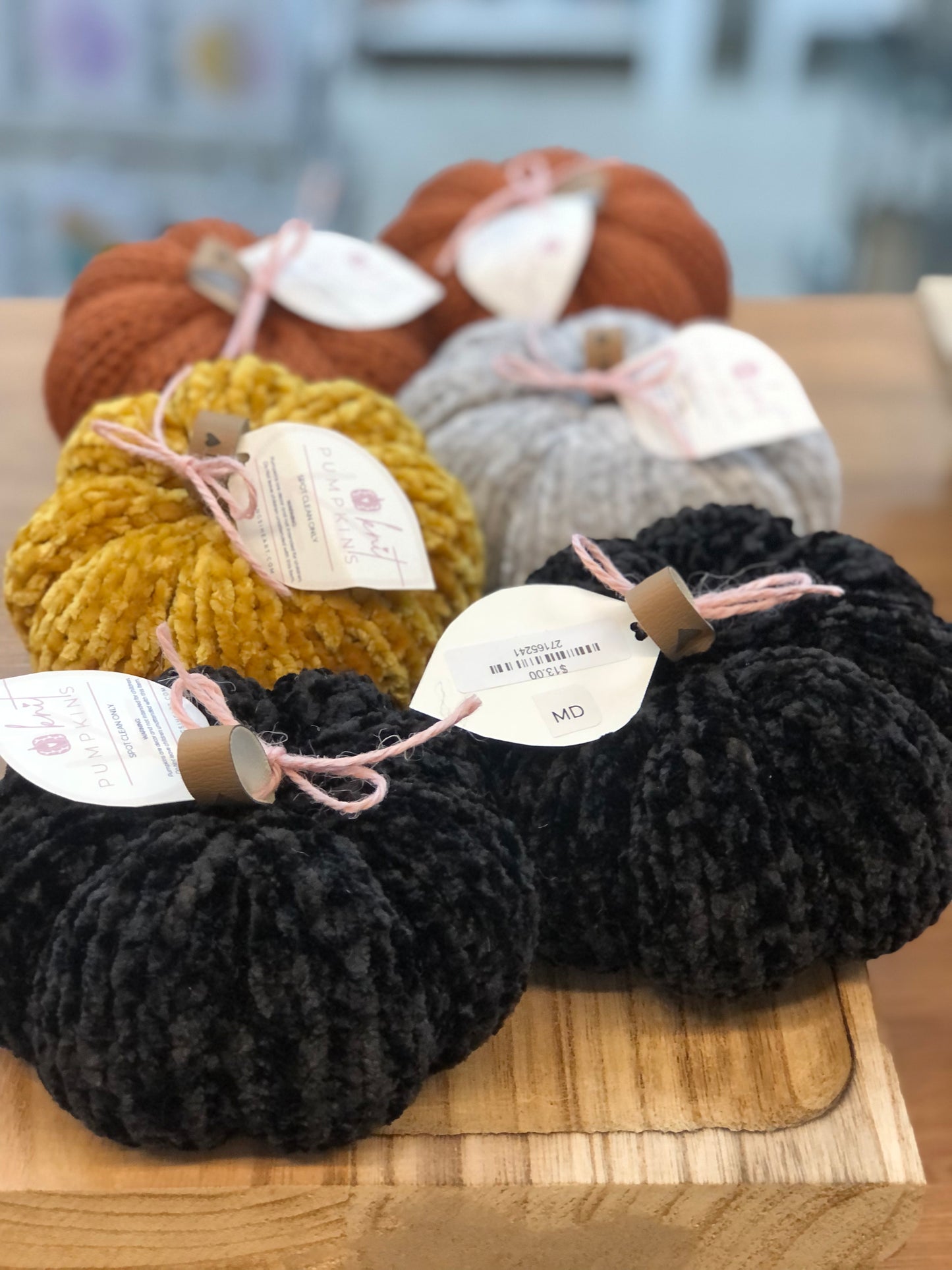 All Things I Heart- knitted Pumpkins