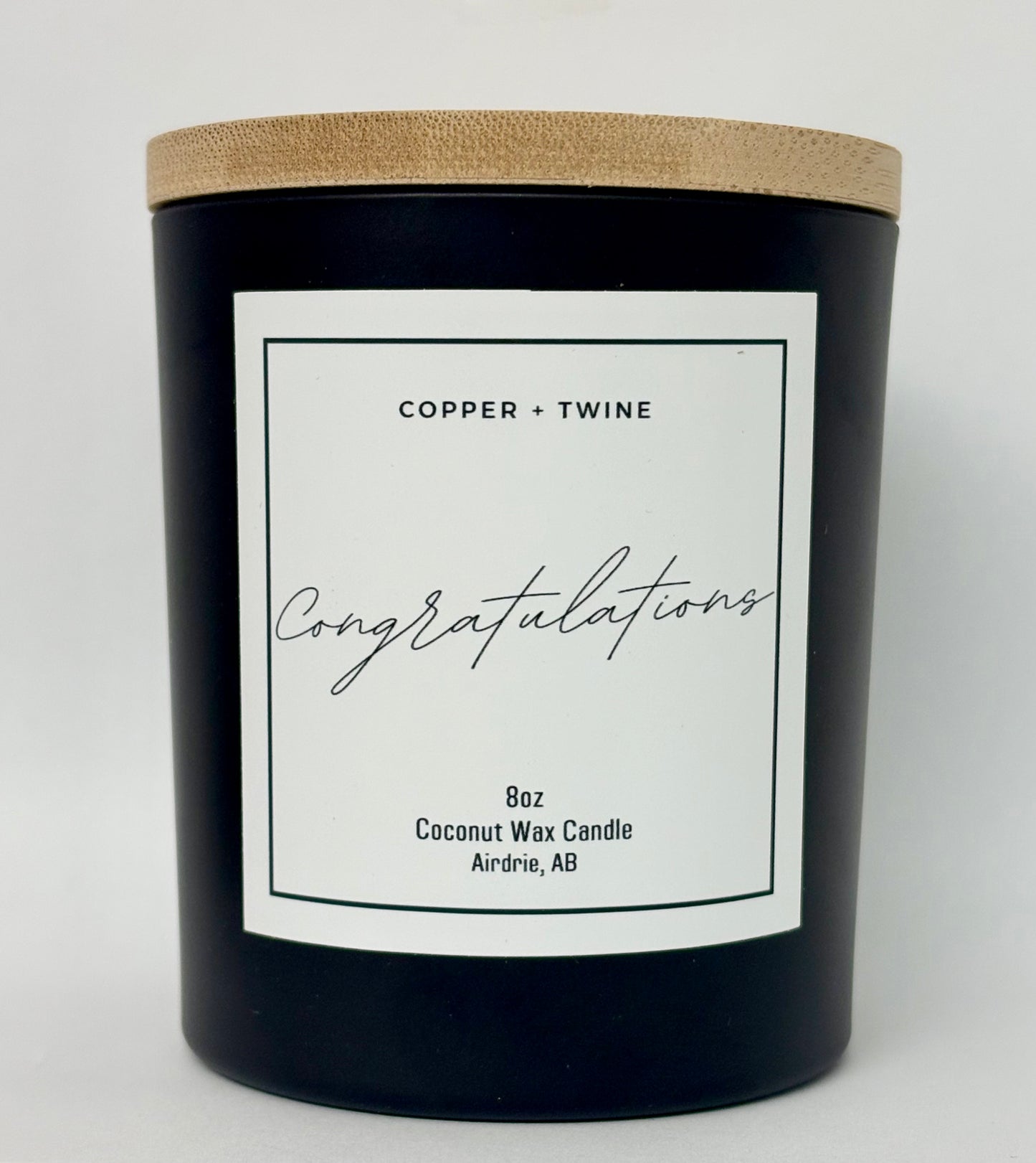 Copper & Twine - 'Congratualtions' Mahogany & Leather