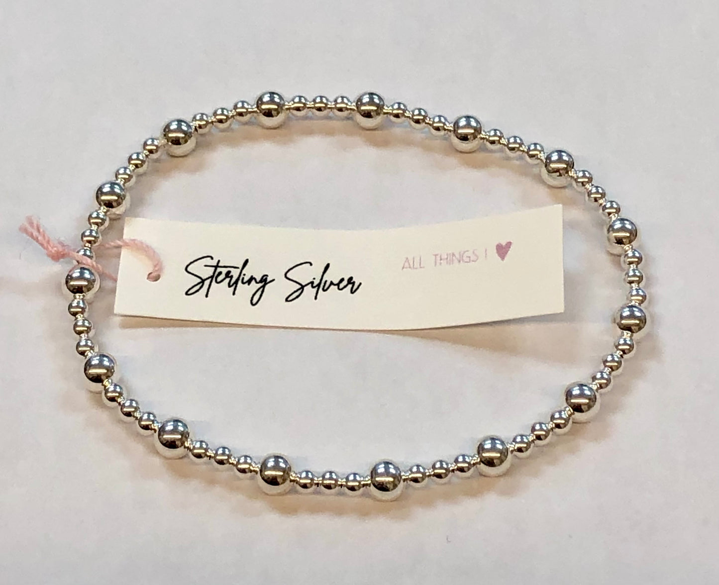 All Things I <3 - Sterling Silver stacker bracelets