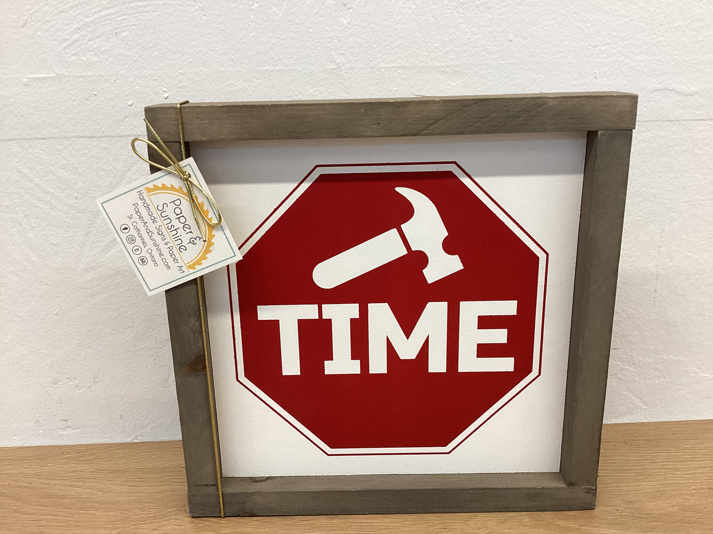 Paper & Sunshine - Square wooden sign-various- Sm