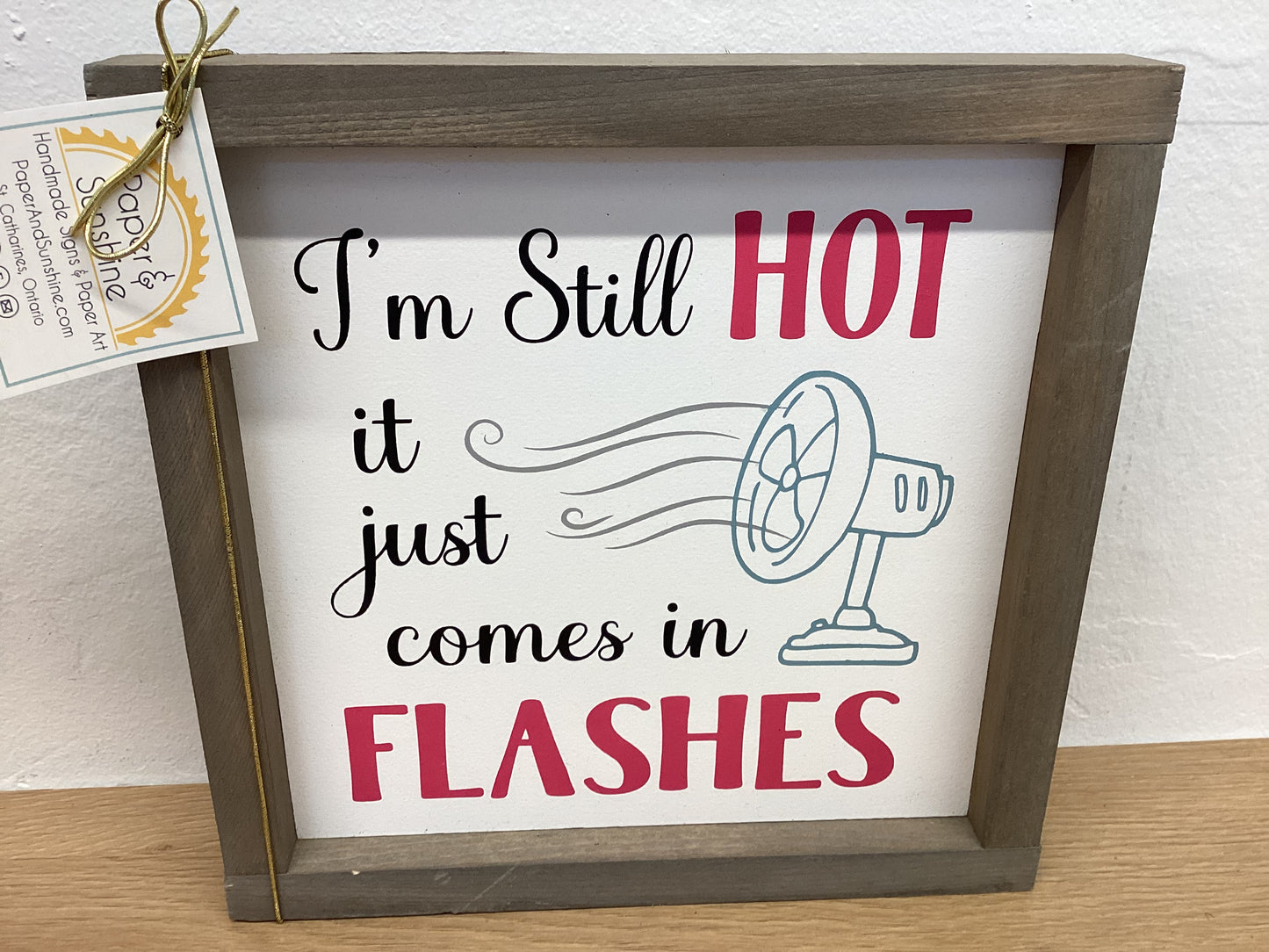 Paper & Sunshine - Square wooden sign-various- Sm