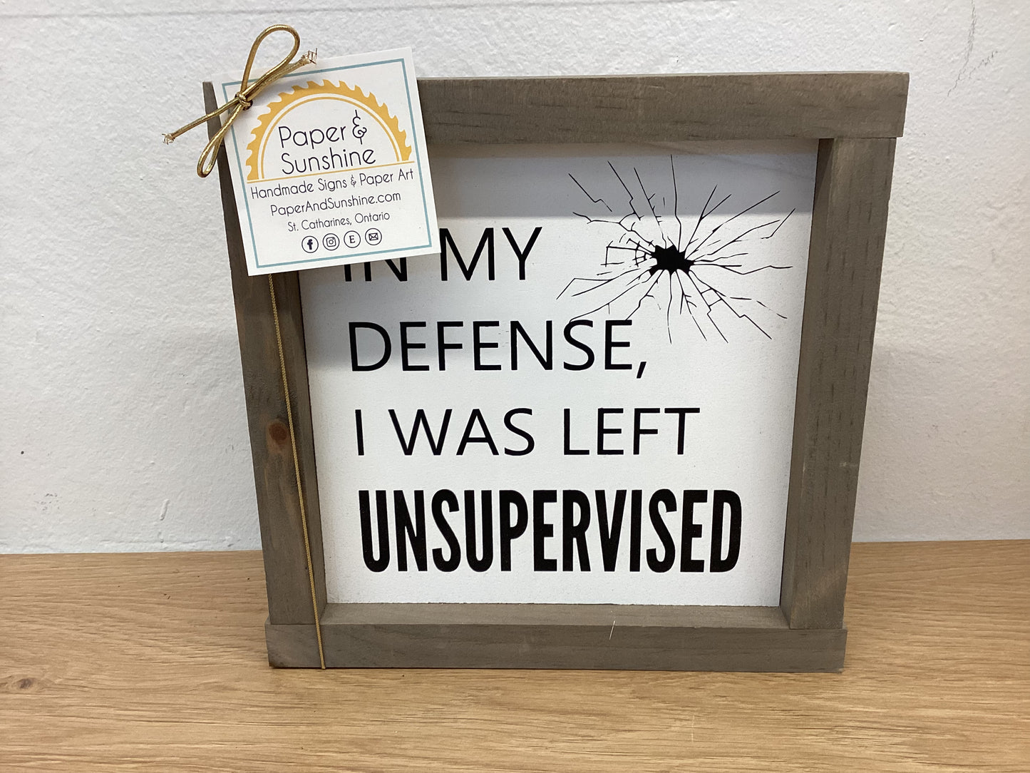 Paper & Sunshine- mini 8.5" Signs