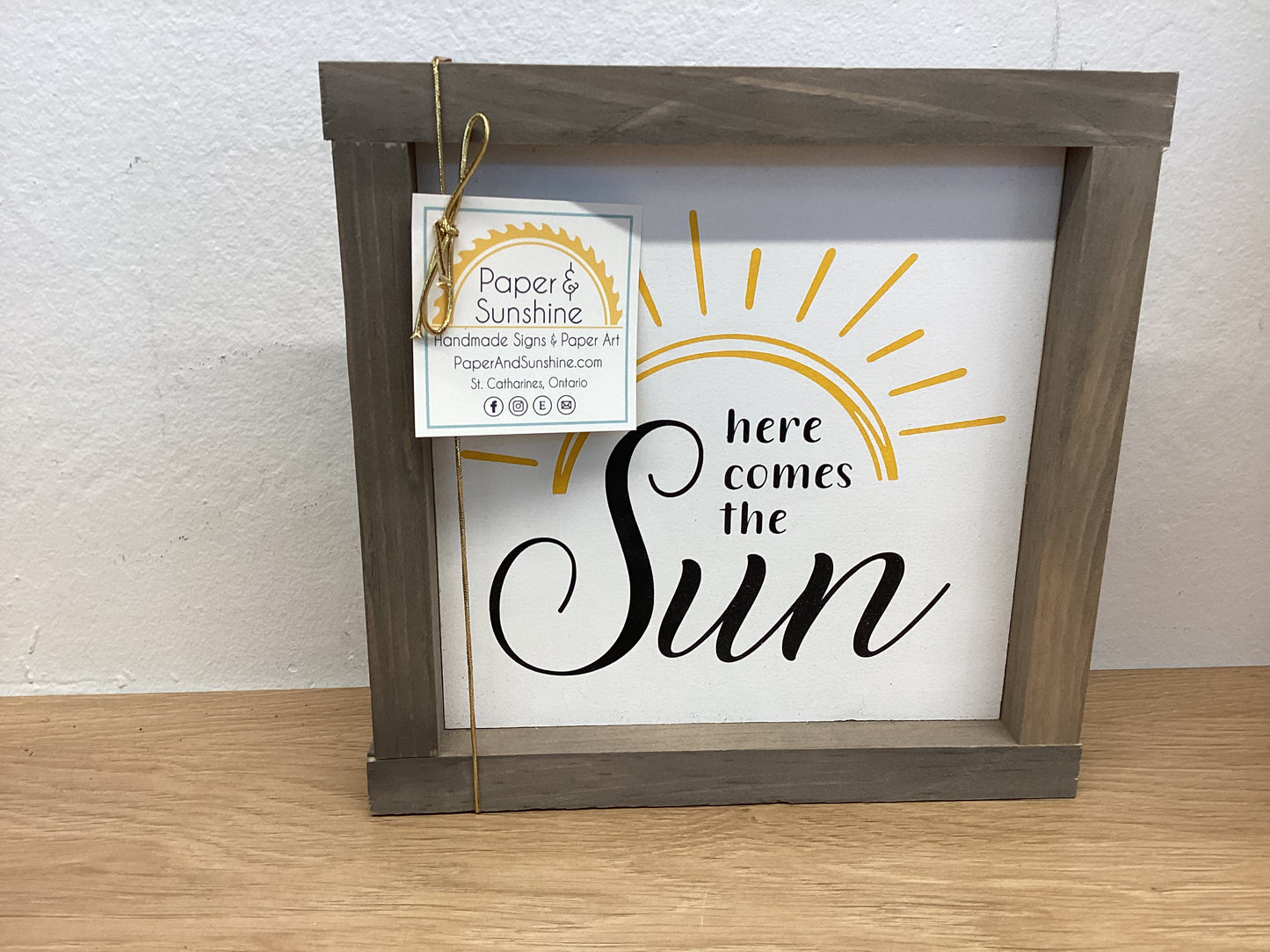 Paper & Sunshine- mini 8.5" Signs