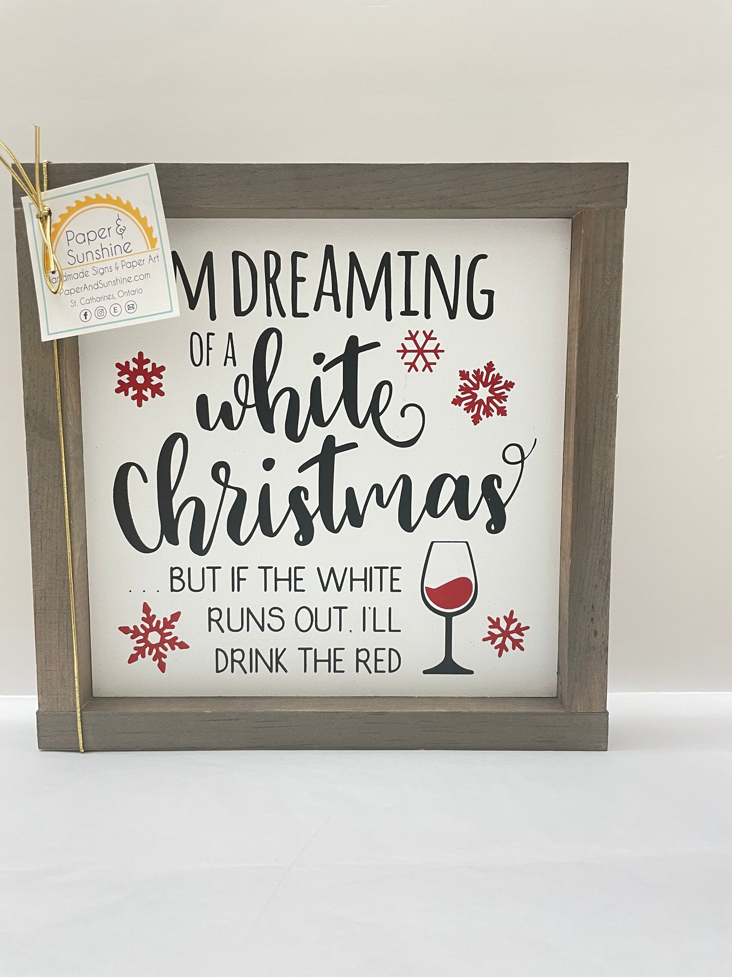 Christmas - Paper & Sunshine- Wooden Signs