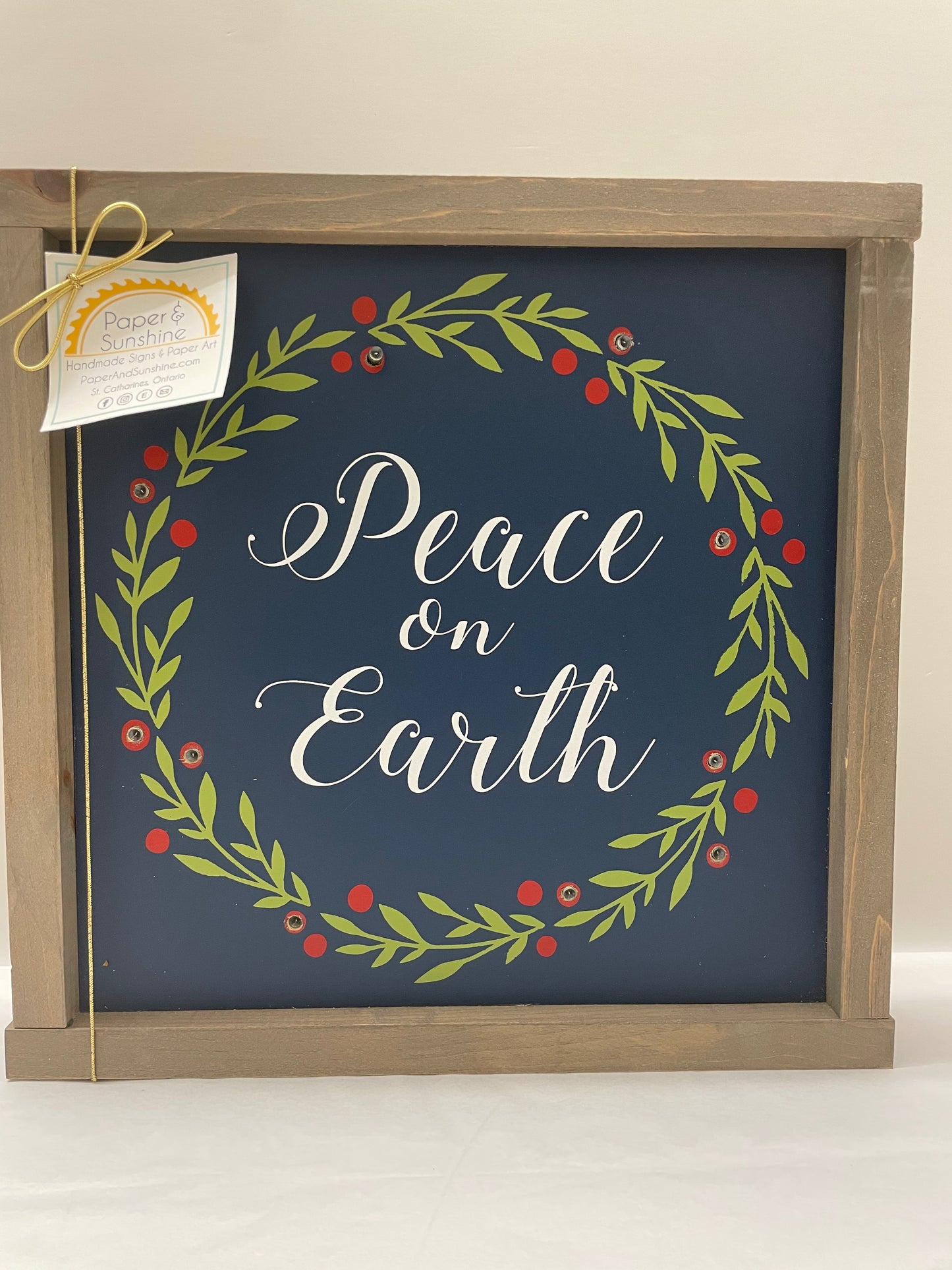 Christmas - Paper & Sunshine- Wooden Signs