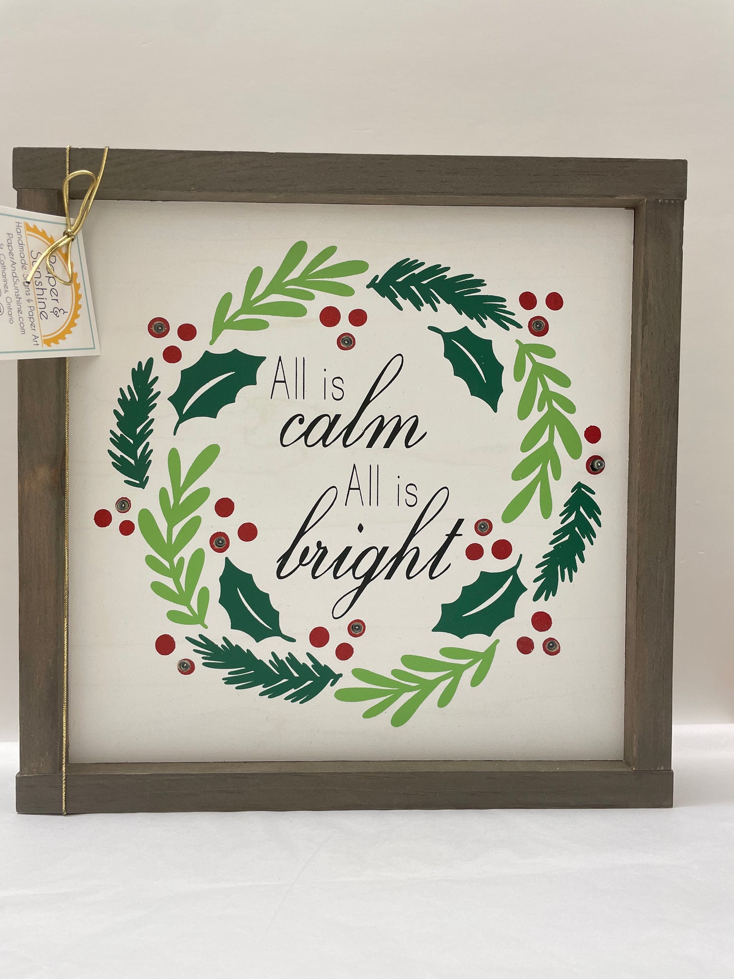 Christmas - Paper & Sunshine- Wooden Signs
