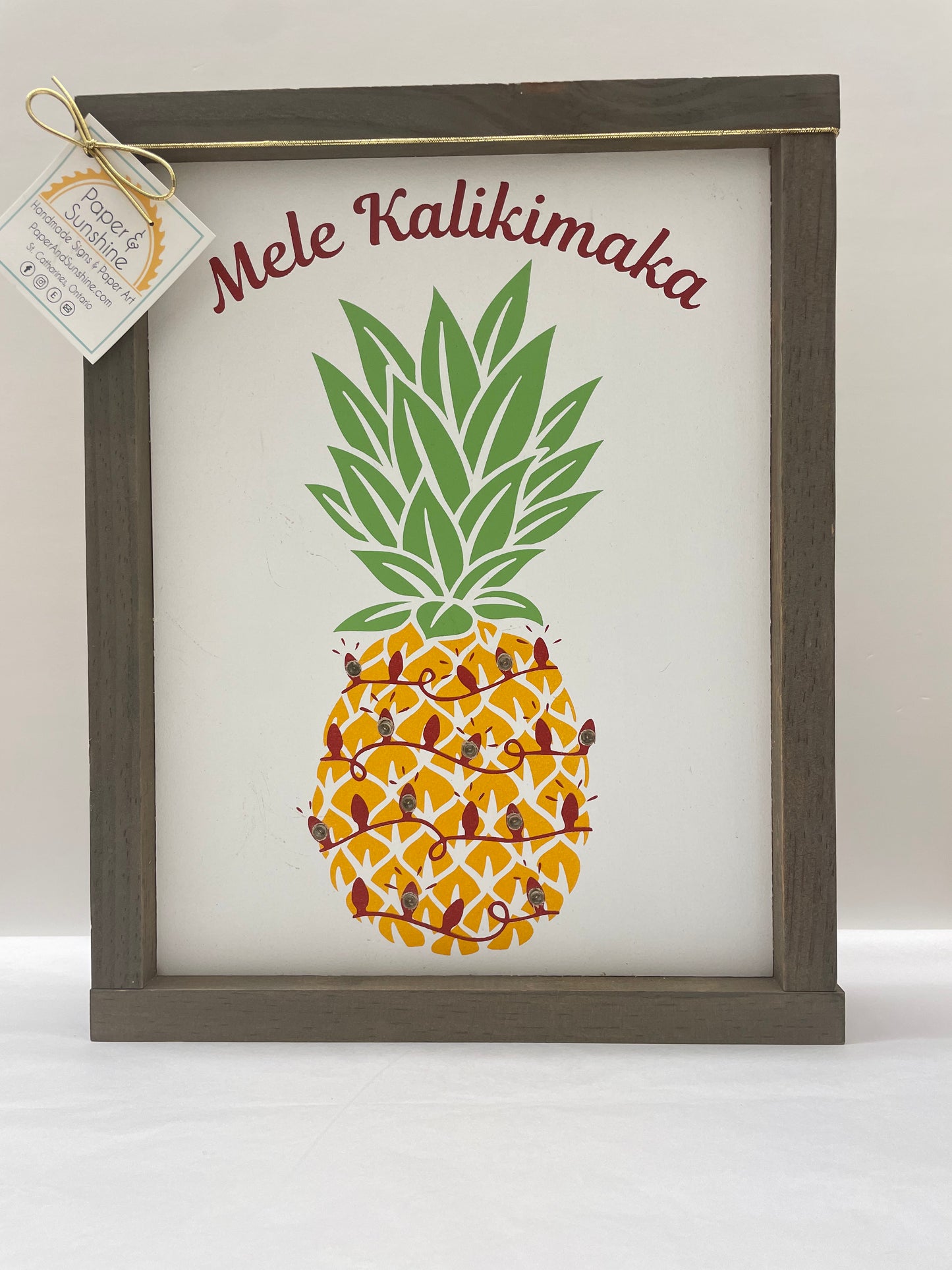 Christmas - Paper & Sunshine- Wooden Signs
