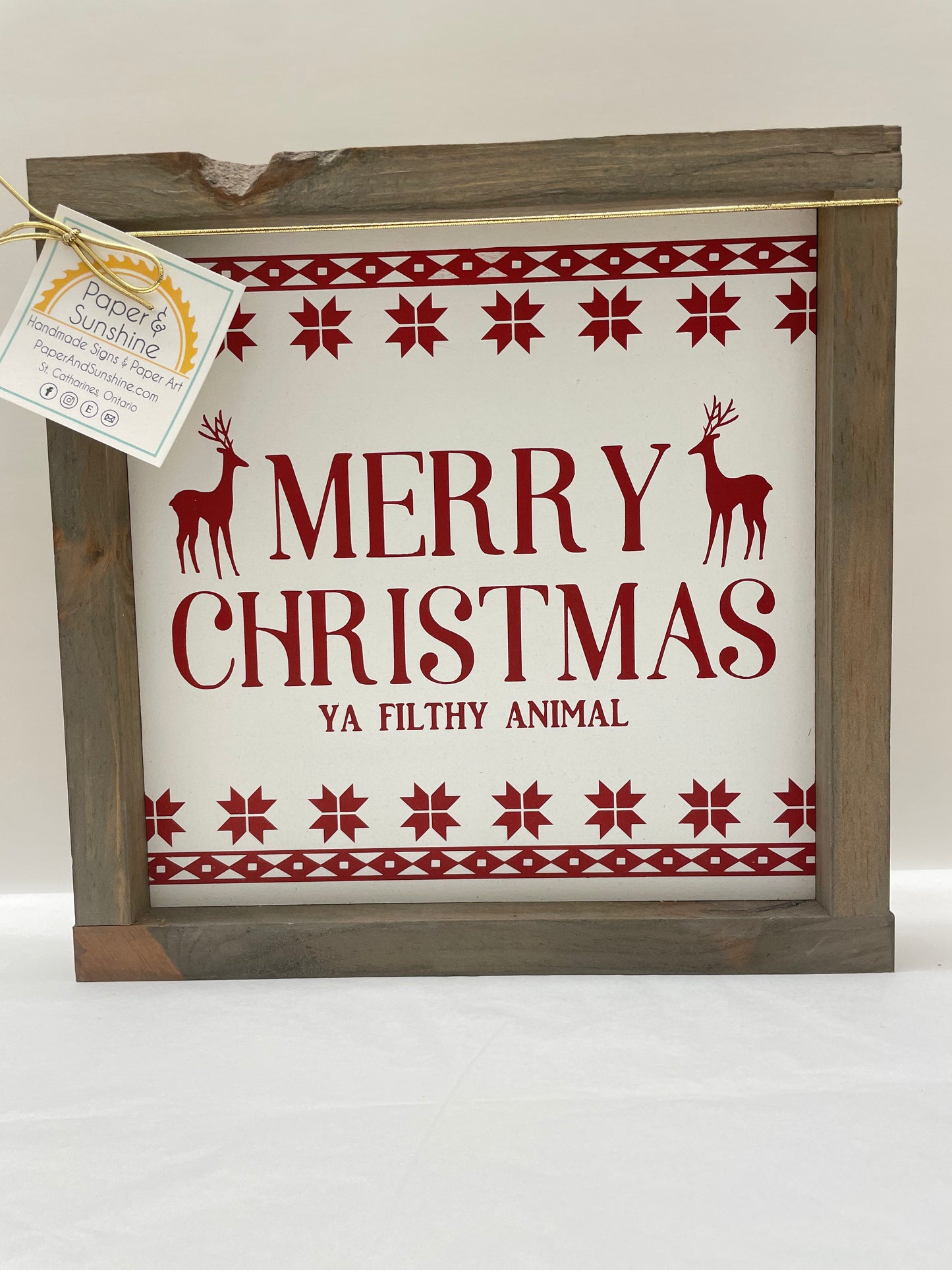 Christmas - Paper & Sunshine- Wooden Signs