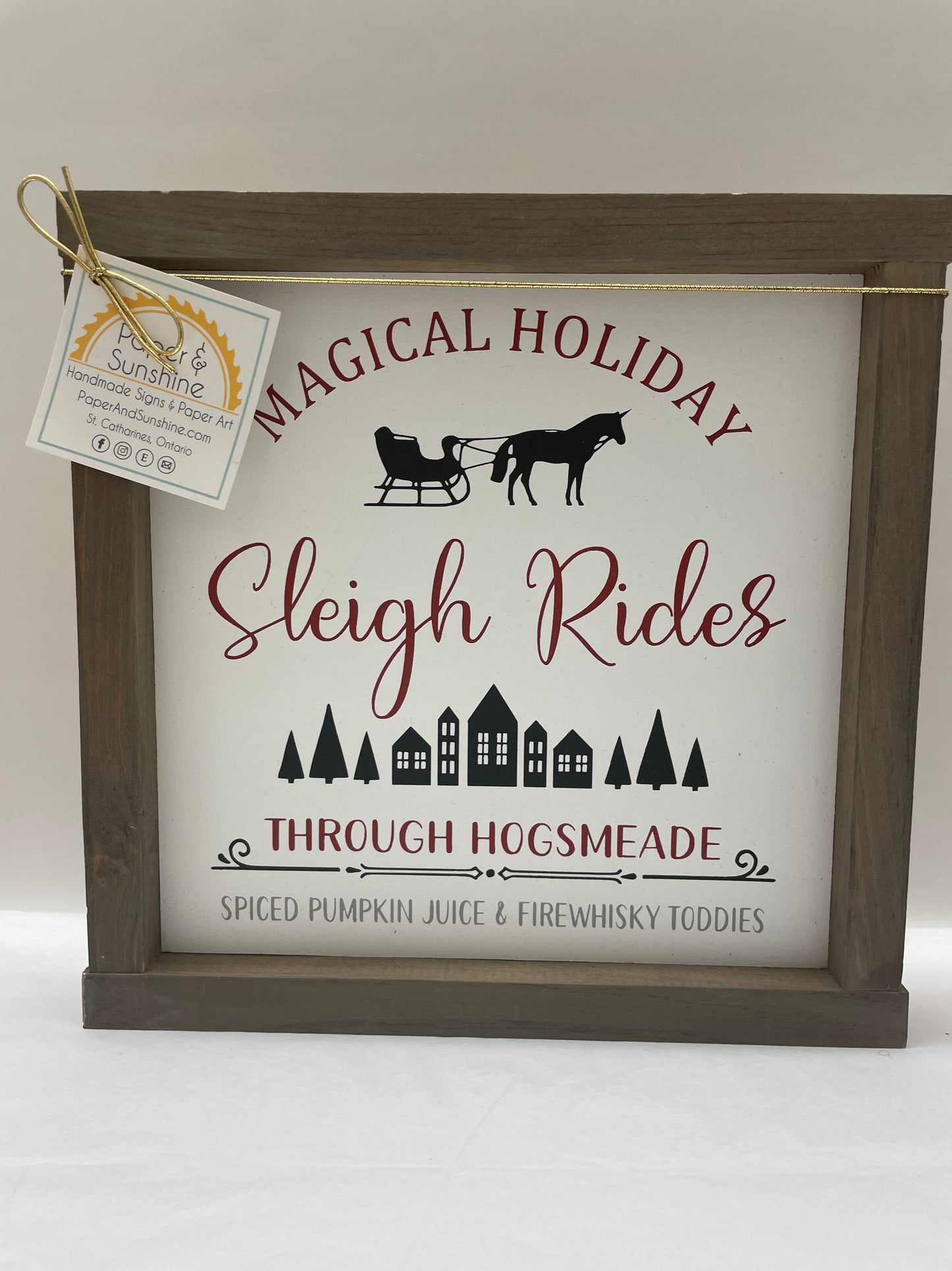 Christmas - Paper & Sunshine- Wooden Signs