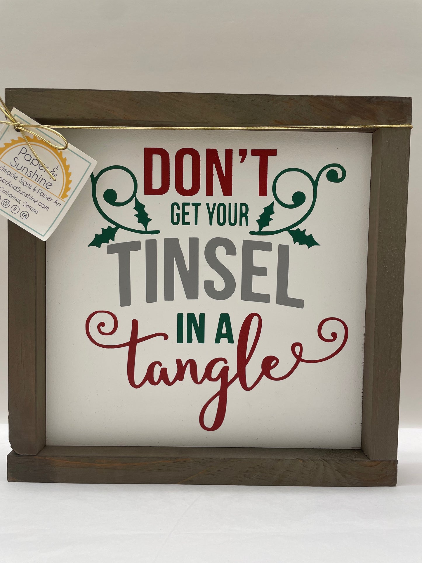 Christmas - Paper & Sunshine- Wooden Signs