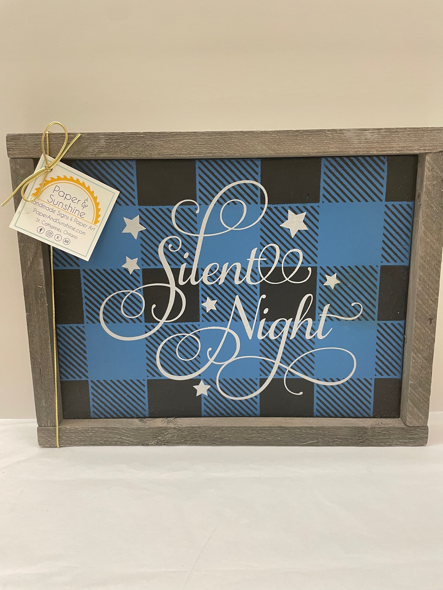 Christmas - Paper & Sunshine- Wooden Signs