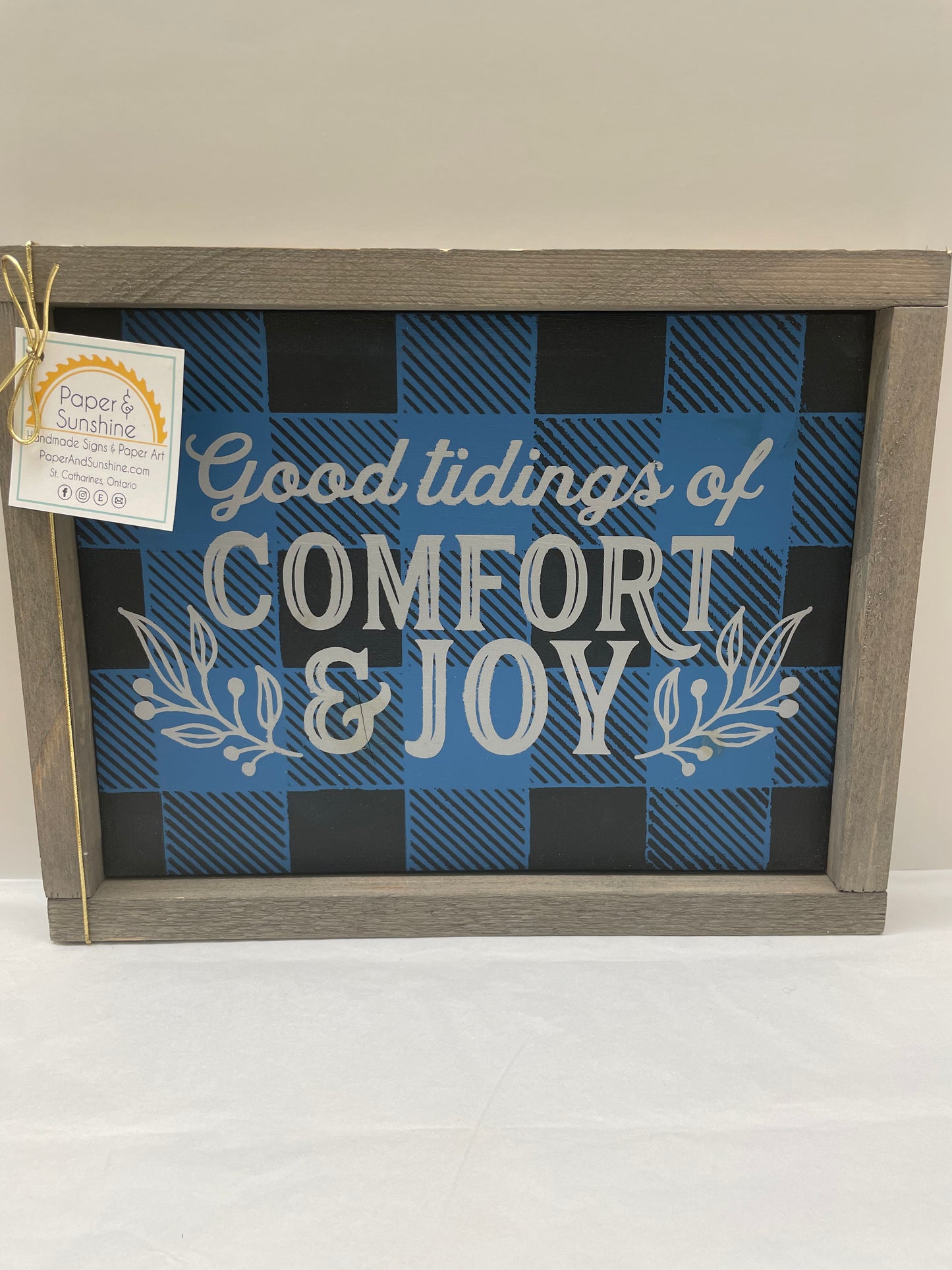 Christmas - Paper & Sunshine- Wooden Signs