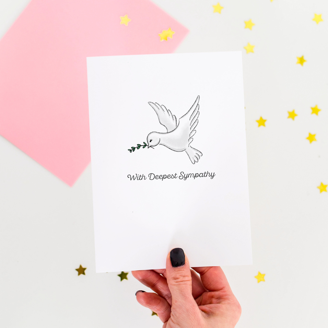 The Pretty Pink Studio - With Deepest Sympathy | Sympathy Card