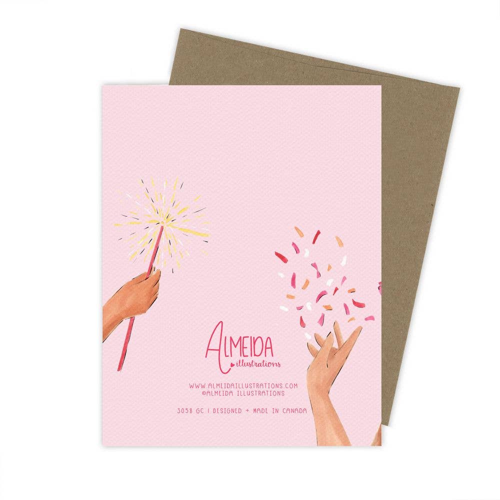 Almeida Illustrations - Women's Celebration Card | Women's Day: White