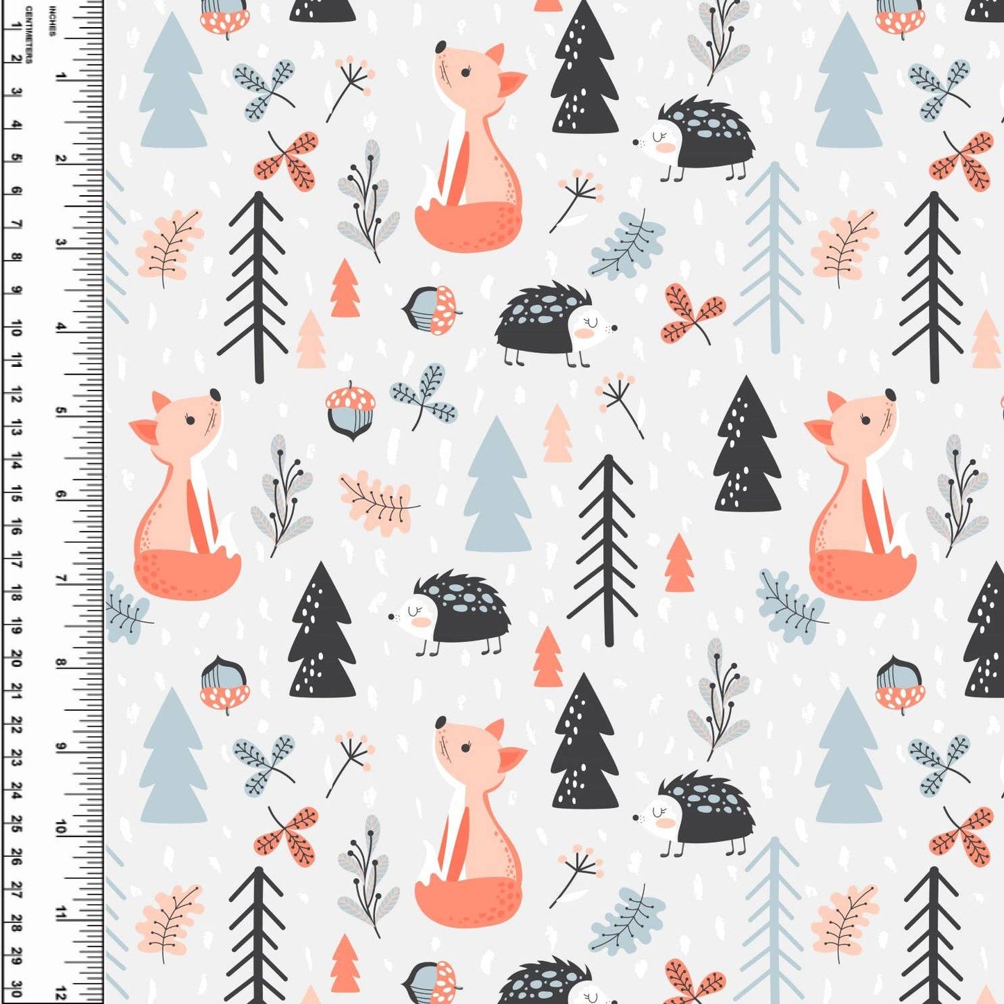 Busy Little Stitches - Scandi Fox Toddler Blanket