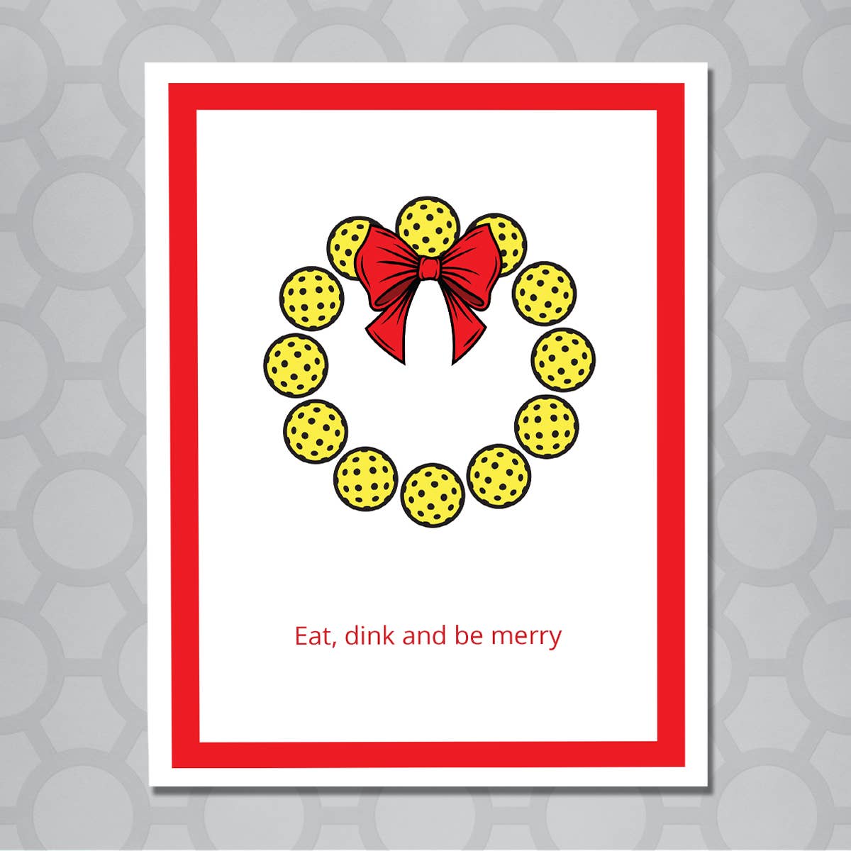 Design Corner - Pickleball Funny Pun Christmas Card
