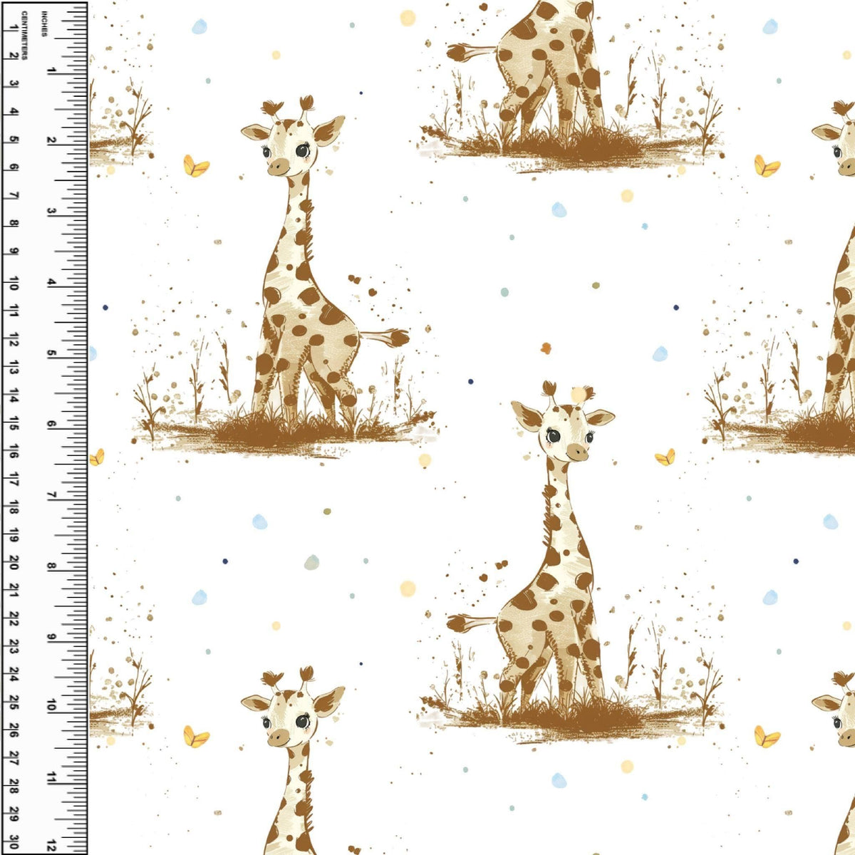 Busy Little Stitches - Giraffe Baby Toddler Blanket