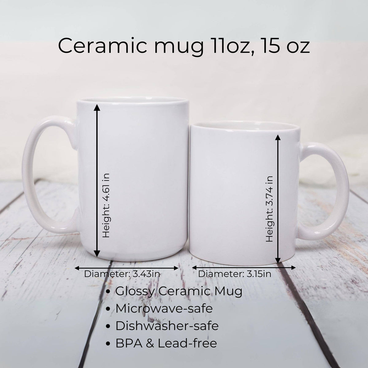 Oakbury Designs - Hey Boo | 15oz Ceramic Mug
