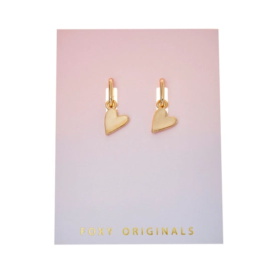 Foxy Originals - Rosie heart earrings