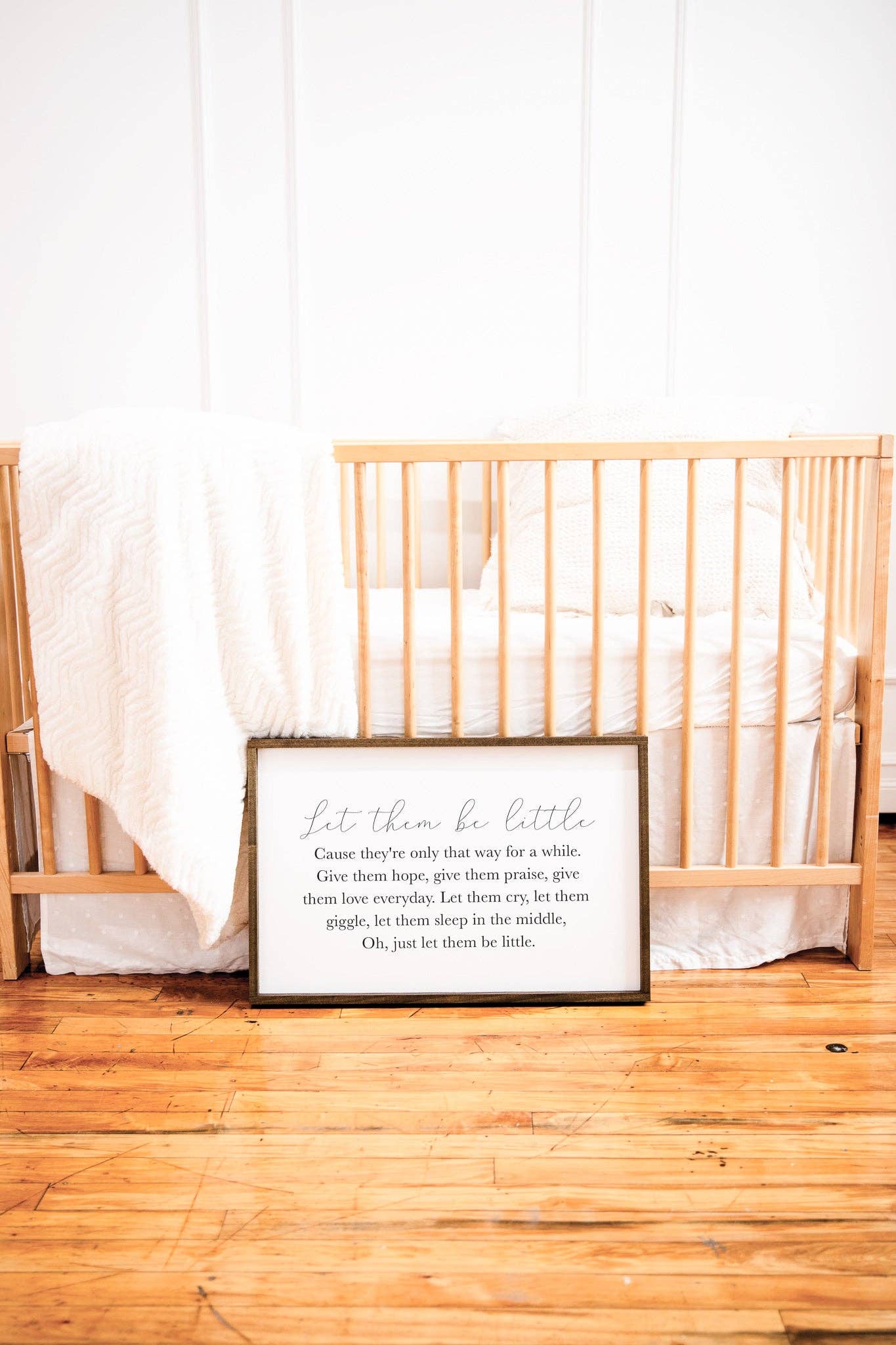 Notes in Knots - Let Them Be Little Sign: 12x16
