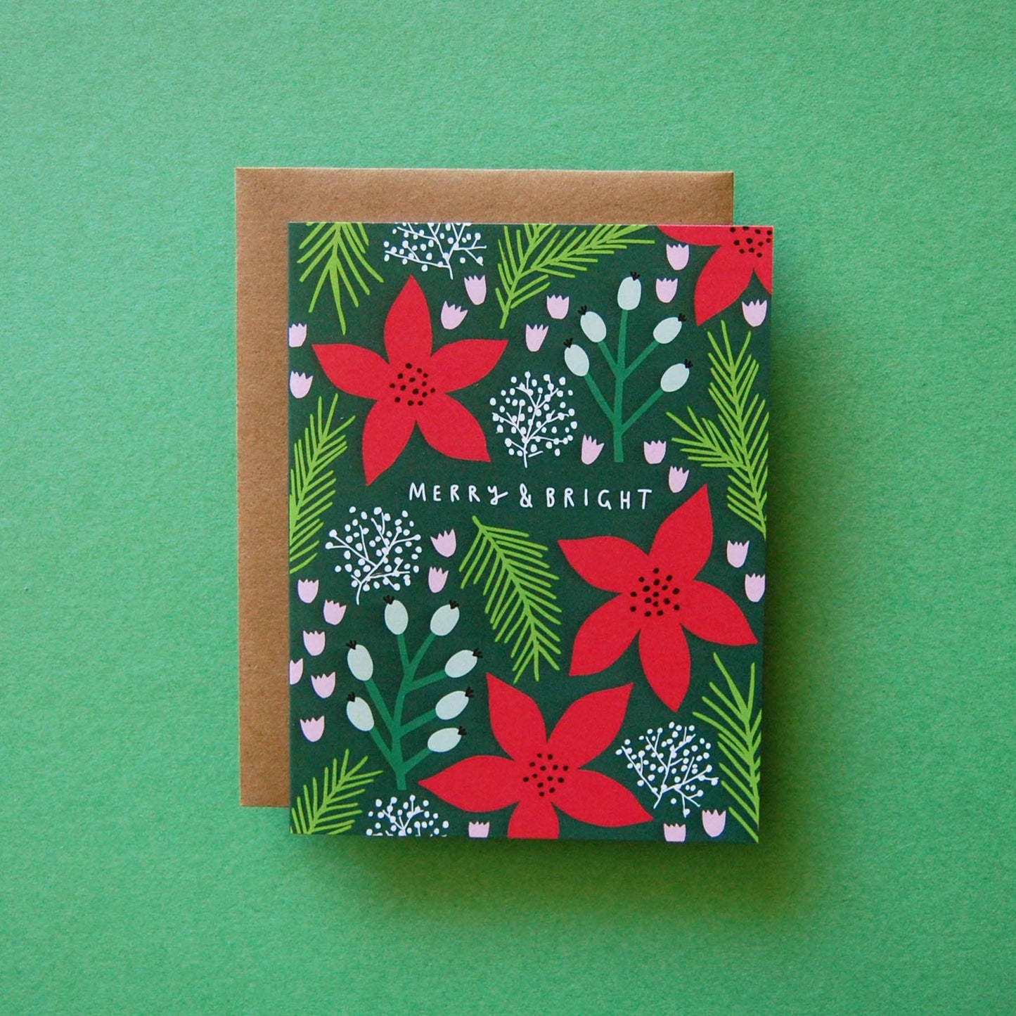 Badger & Burke - Poinsettias Card Set