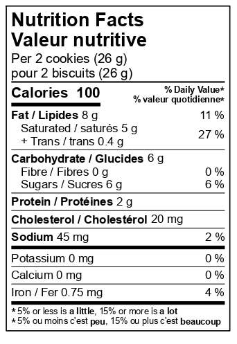 Provisions Food Company - Vanilla Bean Shortbread: 160g