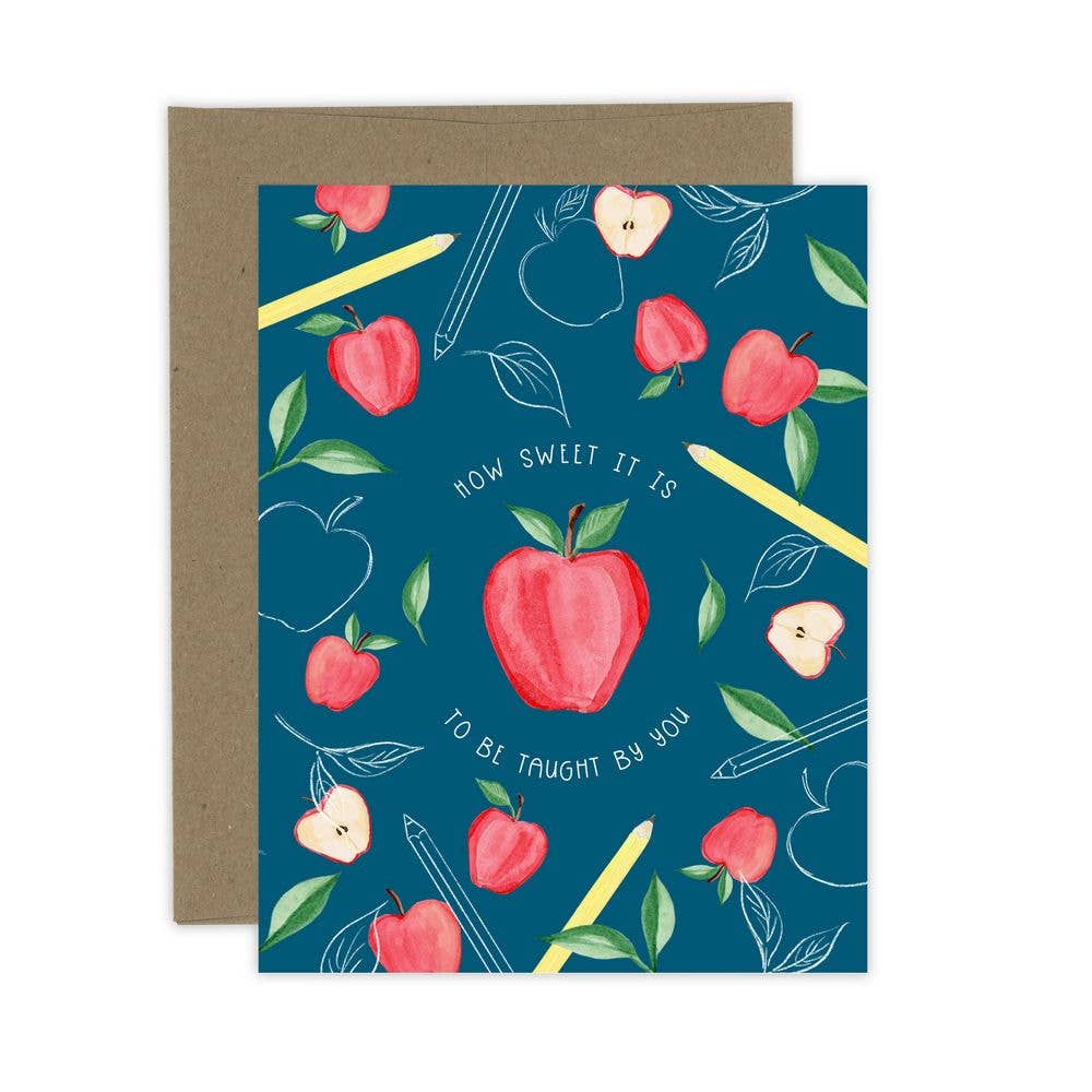 Almeida Illustrations - Teacher Appreciation Card: Smooth (while qtys last) + White Envelope