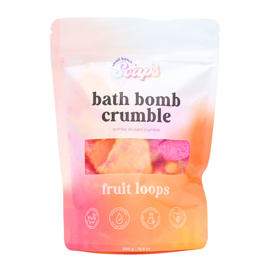 Small Batch Soaps - Fruit Loops Bath Bomb Crumble