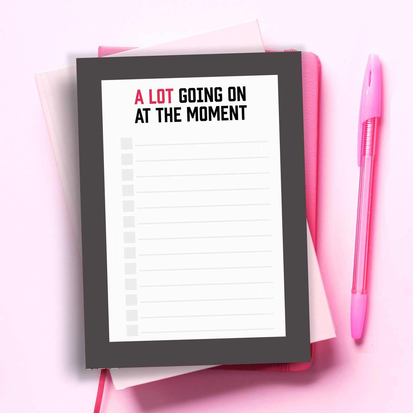 Pop Cult Paper - A Lot Going On Funny Taylor Swift Notepad To Do List Planner