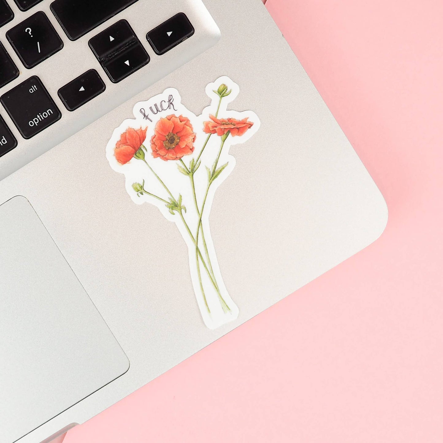 Naughty Florals - Fuck Sticker
